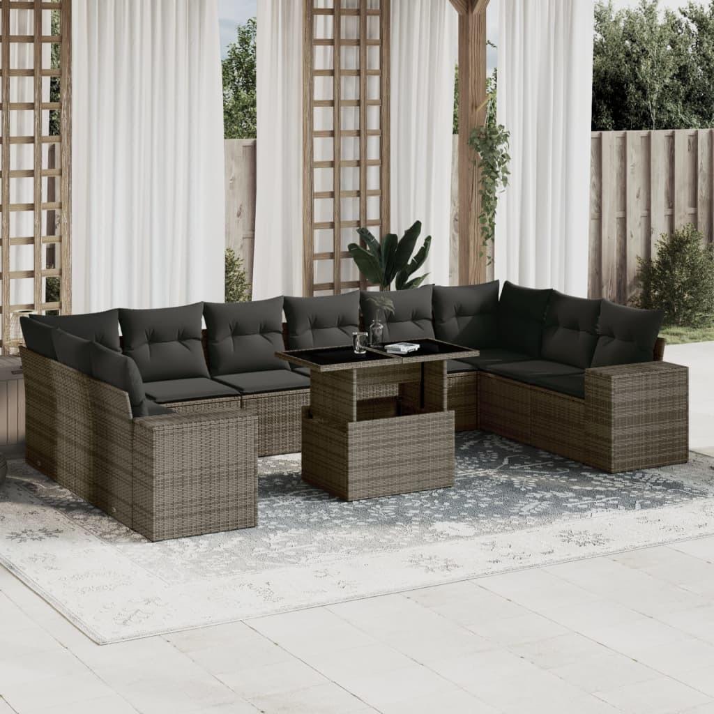 VidaXL Garten sofagarnitur poly-rattan