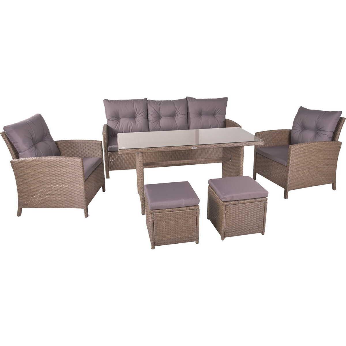 mutoni Gartenlounge Sevilla (6-er Set)