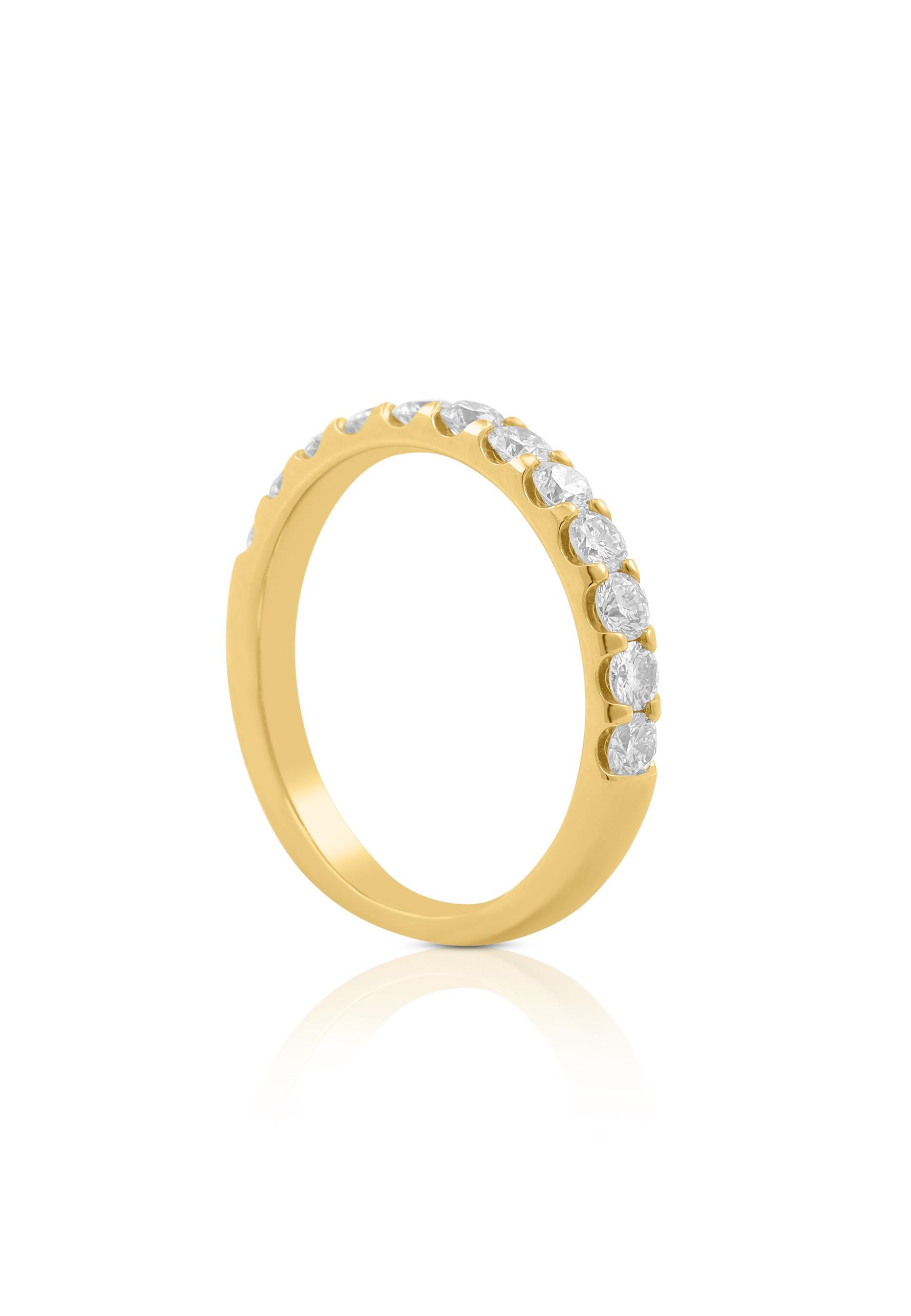 MUAU Schmuck Ring Diamant 0.75ct. Gelbgold 750