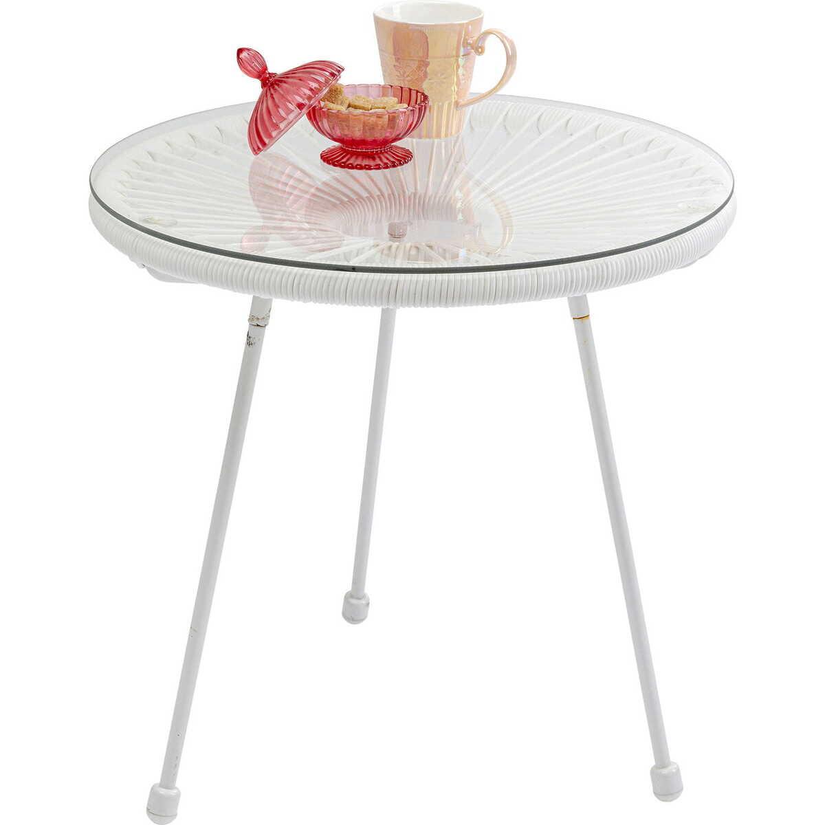 KARE Design Beistelltisch Acapulco Weiss