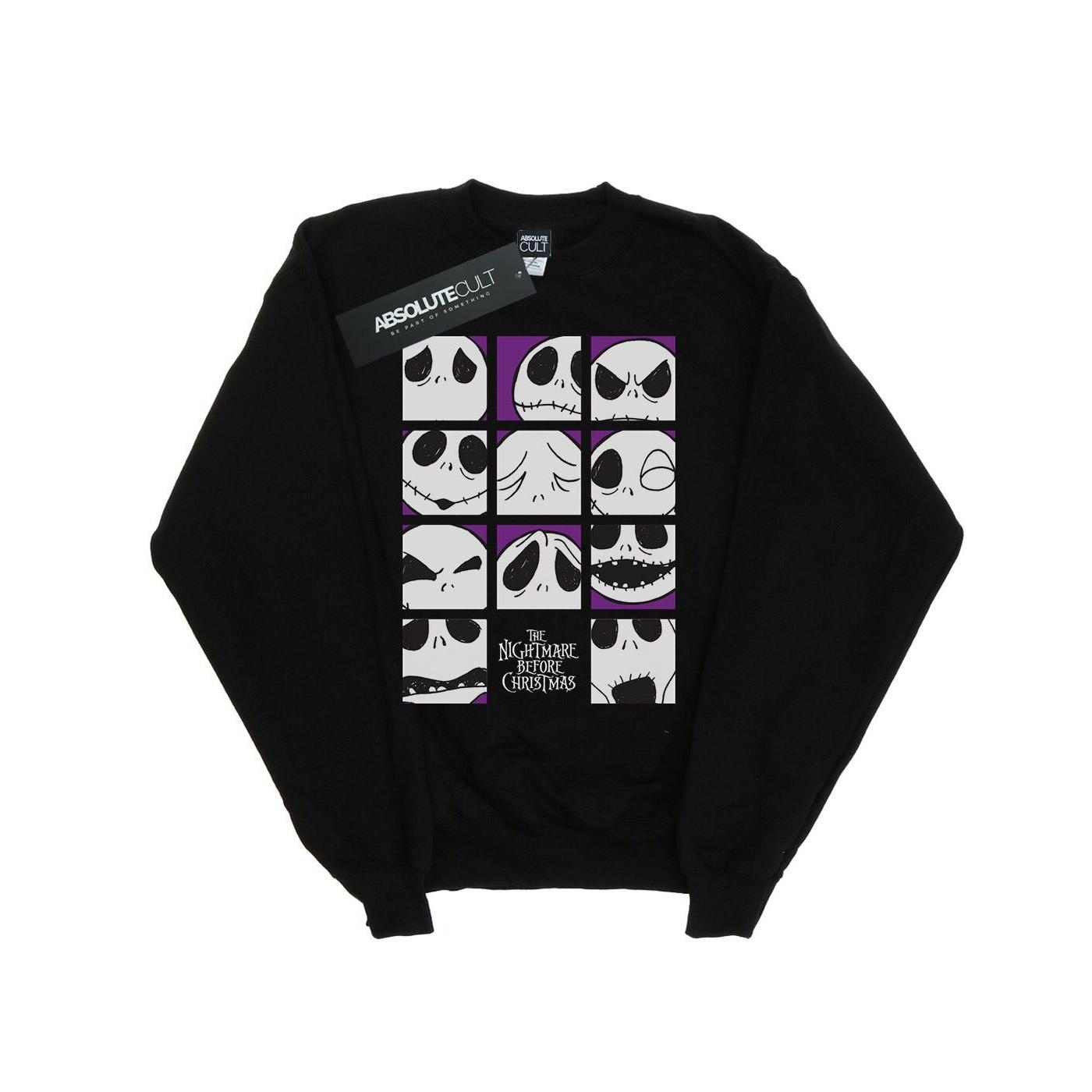 Disney Nightmare Before Christmas Many Faces Of Jack Sweatshirt