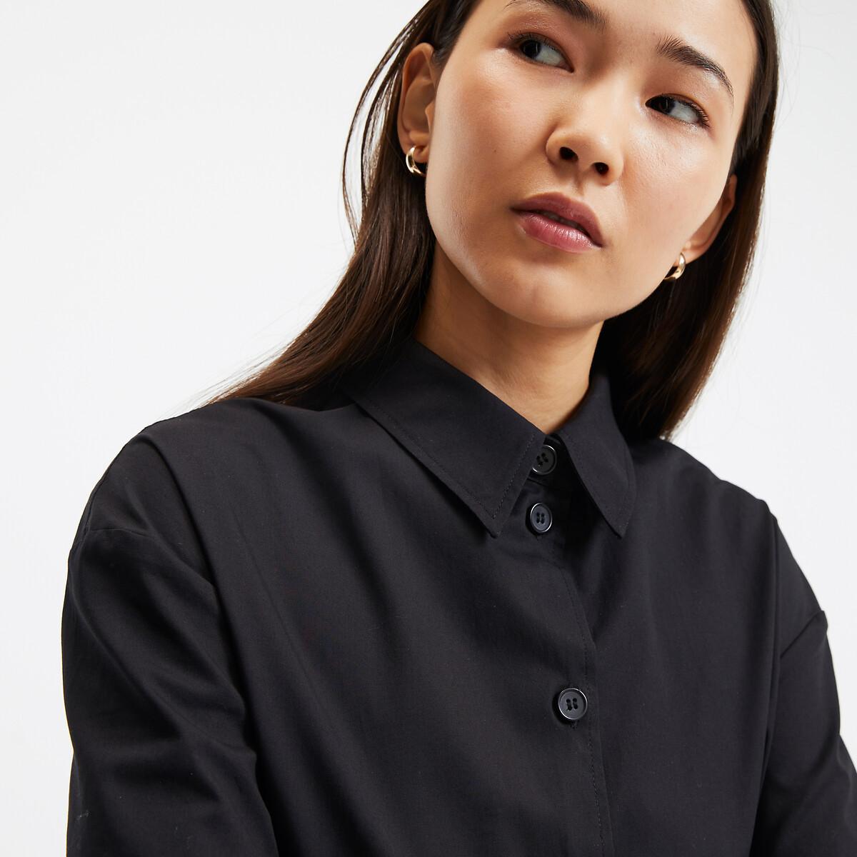 La Redoute Collections Blusenkleid mit Bindegürtel