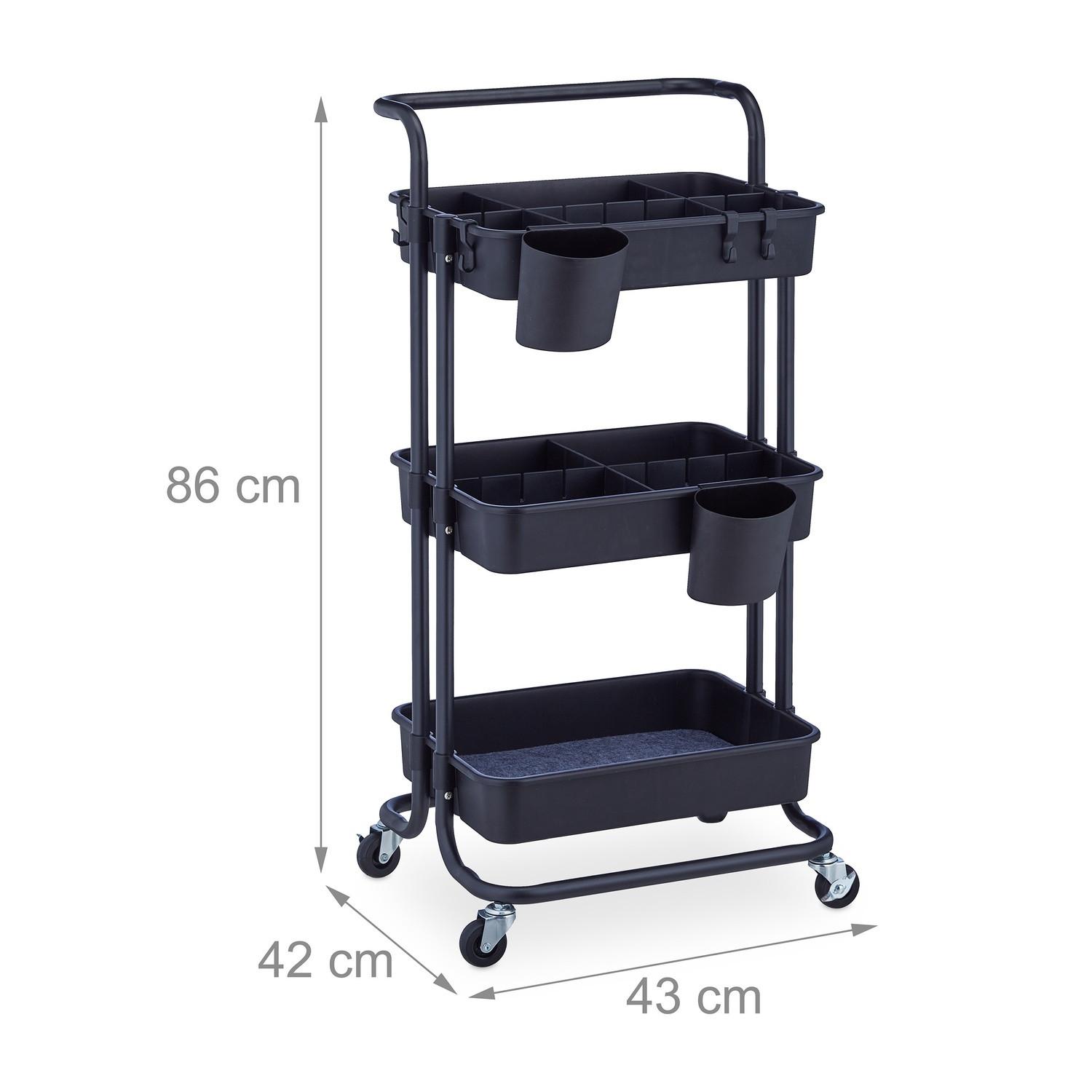 B2X Trolley mit 3 Regalen