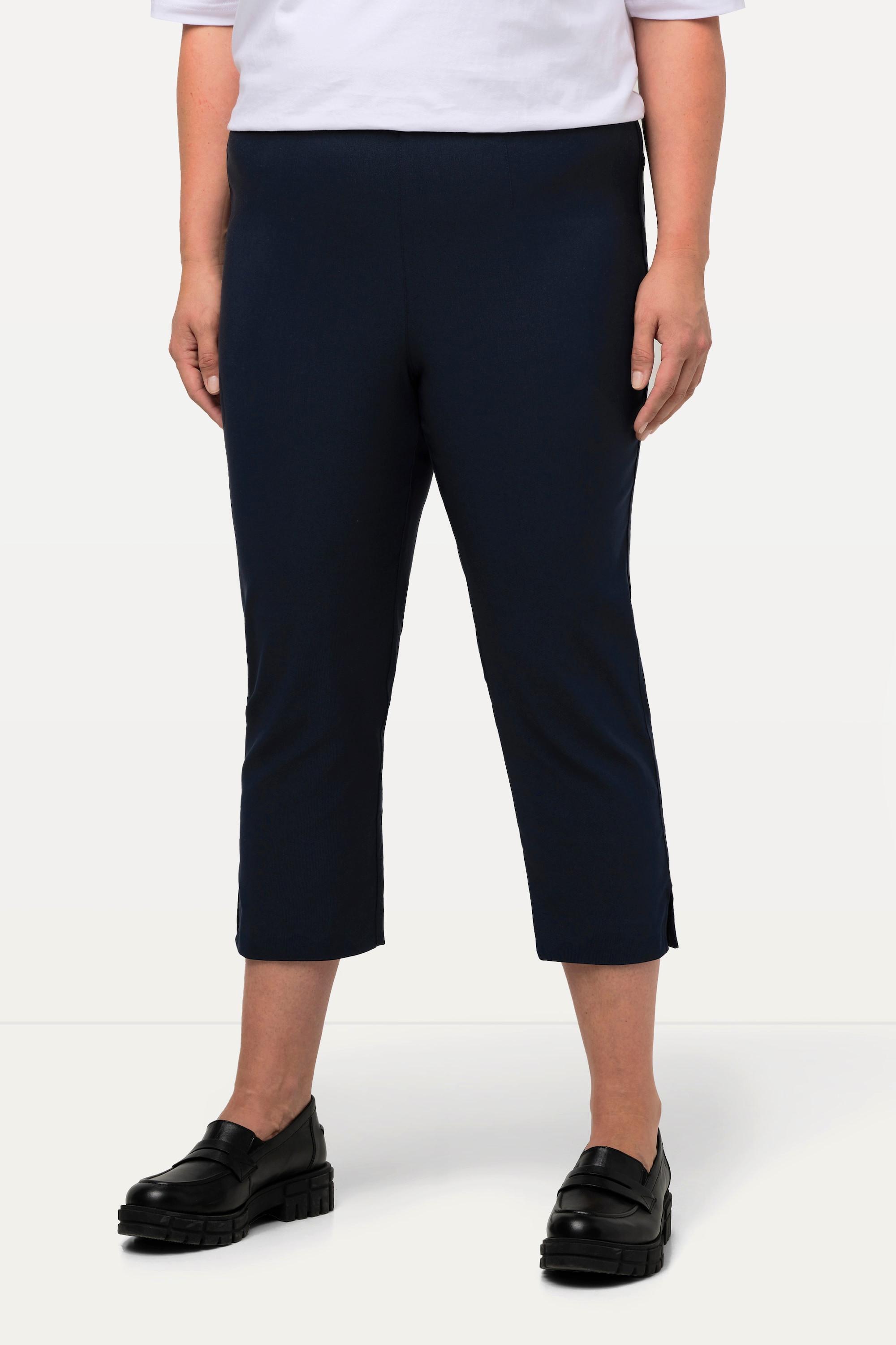 Ulla Popken Bengalinhose wadenlang mit Elastikbund