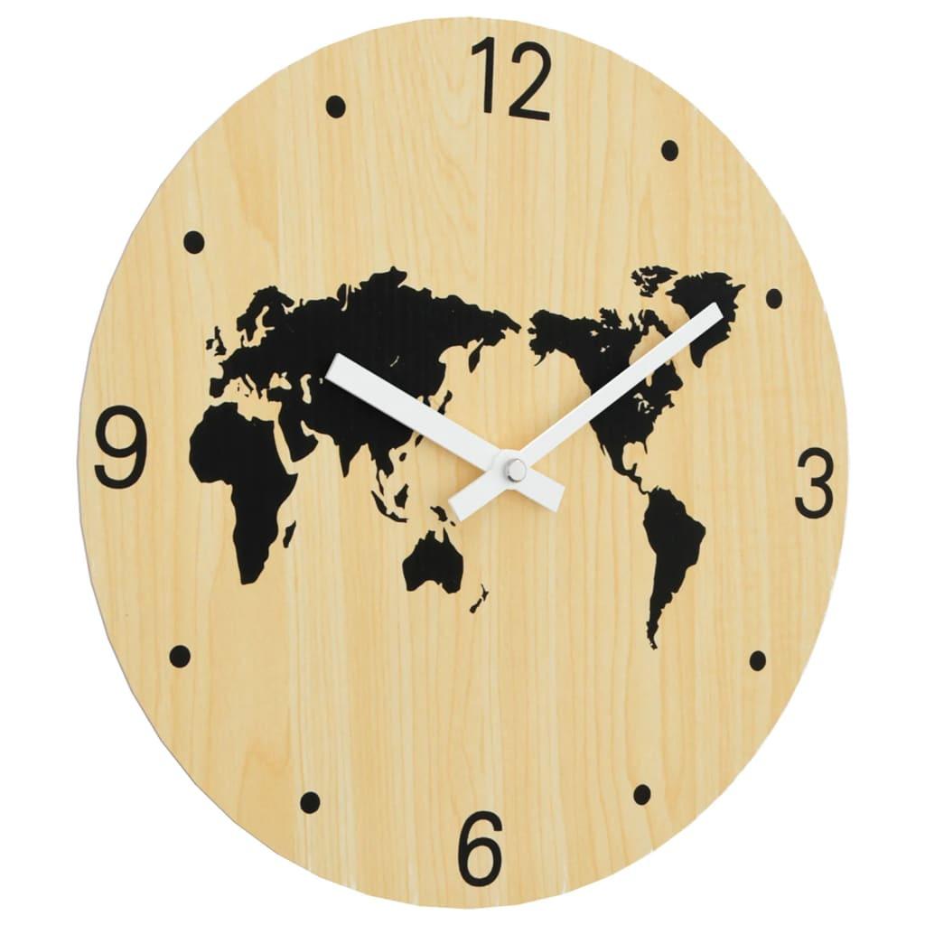 VidaXL Wanduhr holzwerkstoff