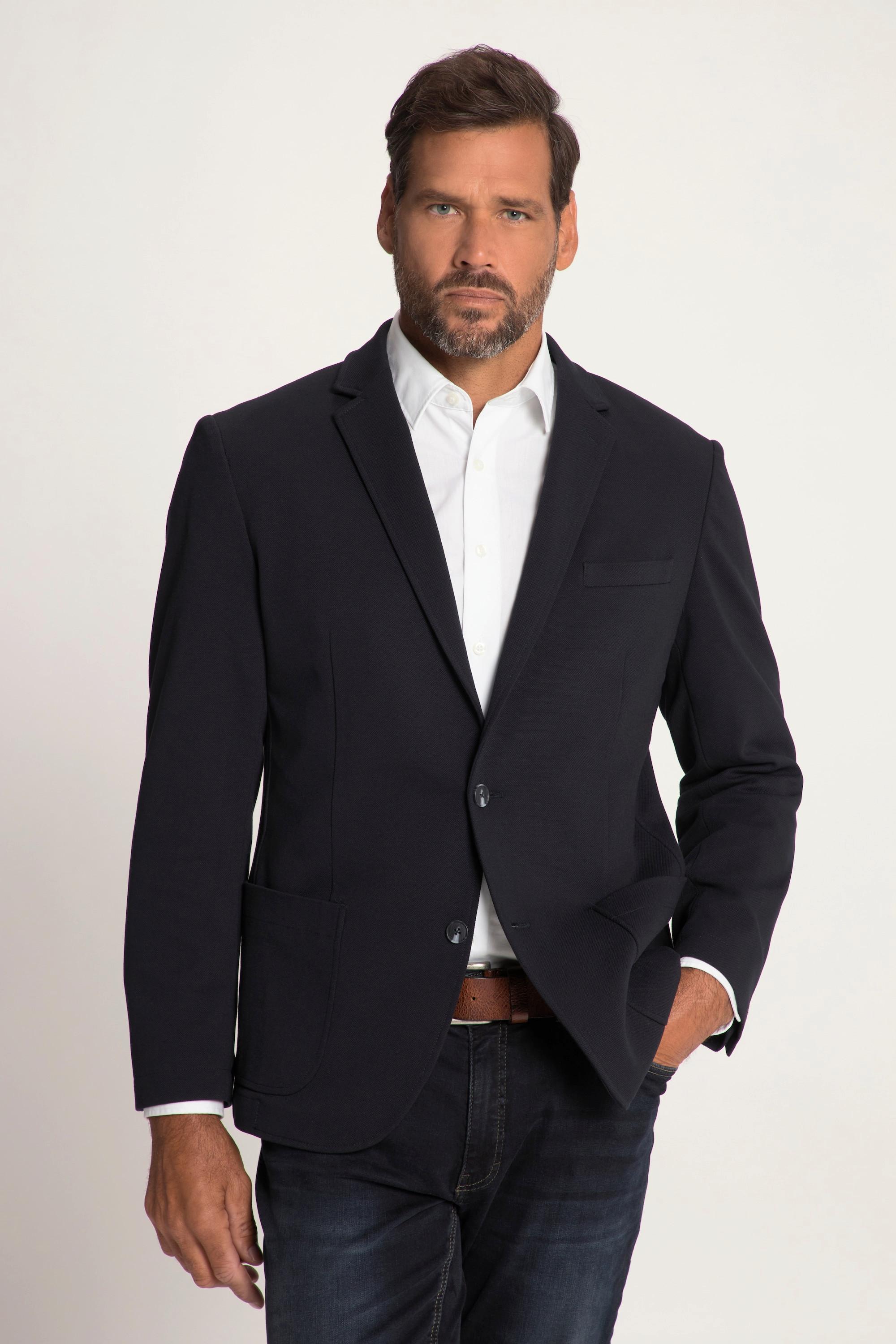 JP1880 FLEXNAMIC Piqué-Optik Reverskragen Blazer