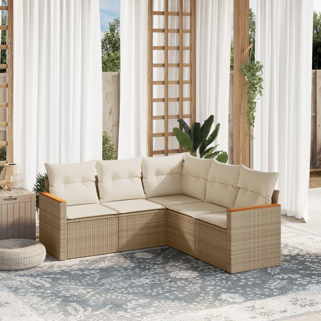 VidaXL Garten sofagarnitur poly-rattan