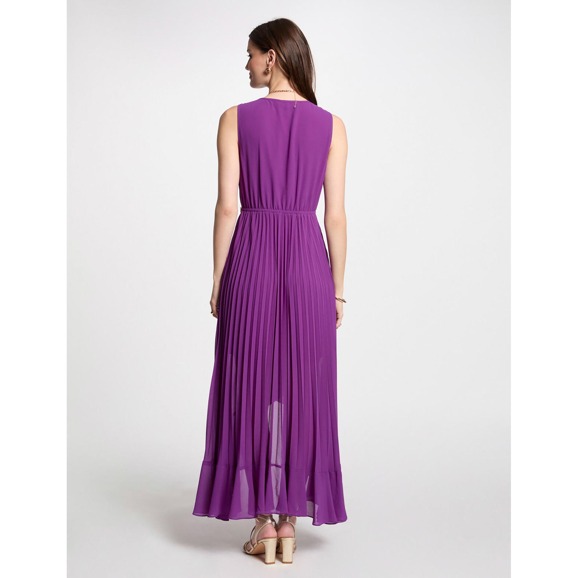 MORGAN Plissiertes Maxikleid