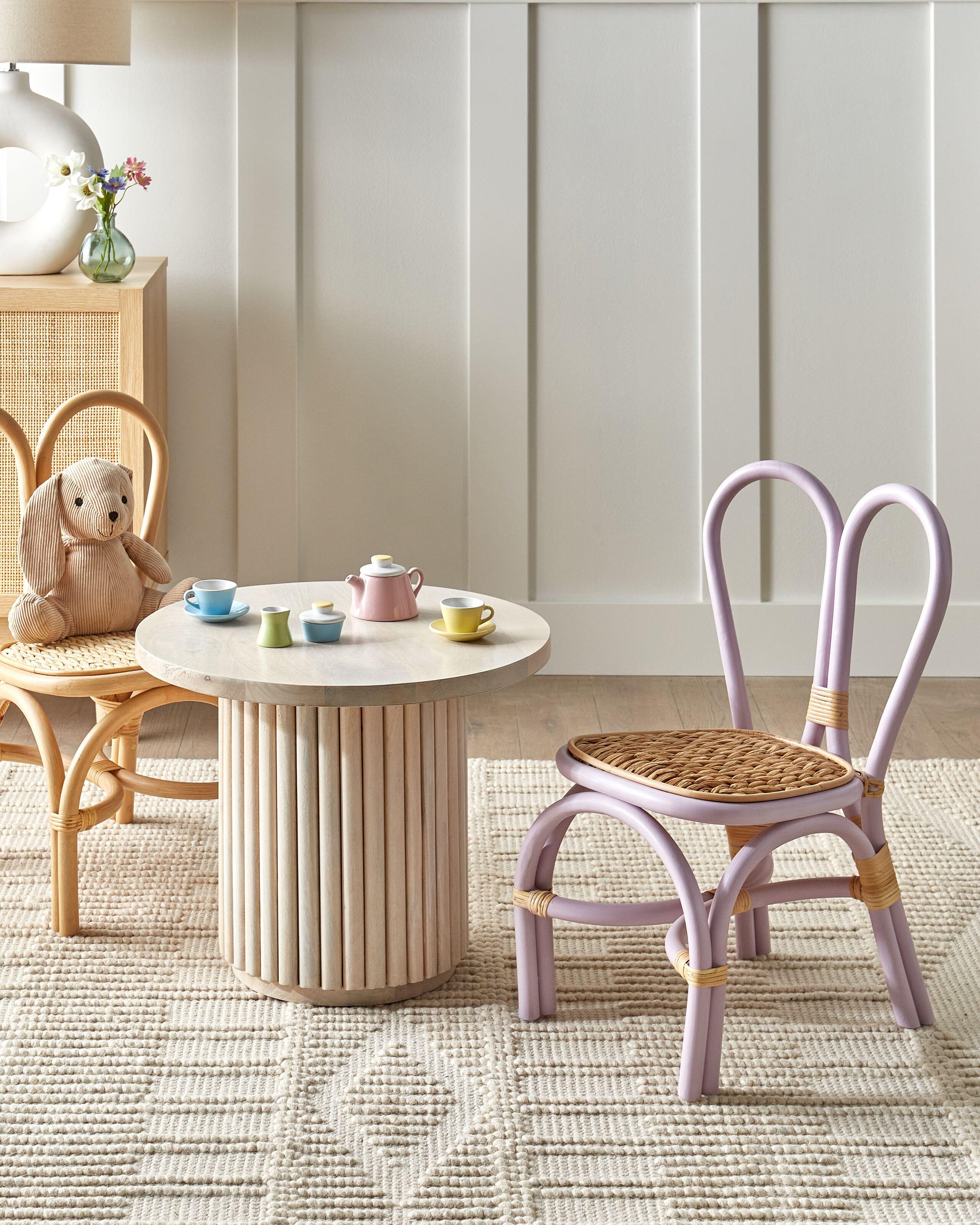 Beliani Kindersessel aus Rattan Boho DESIMI