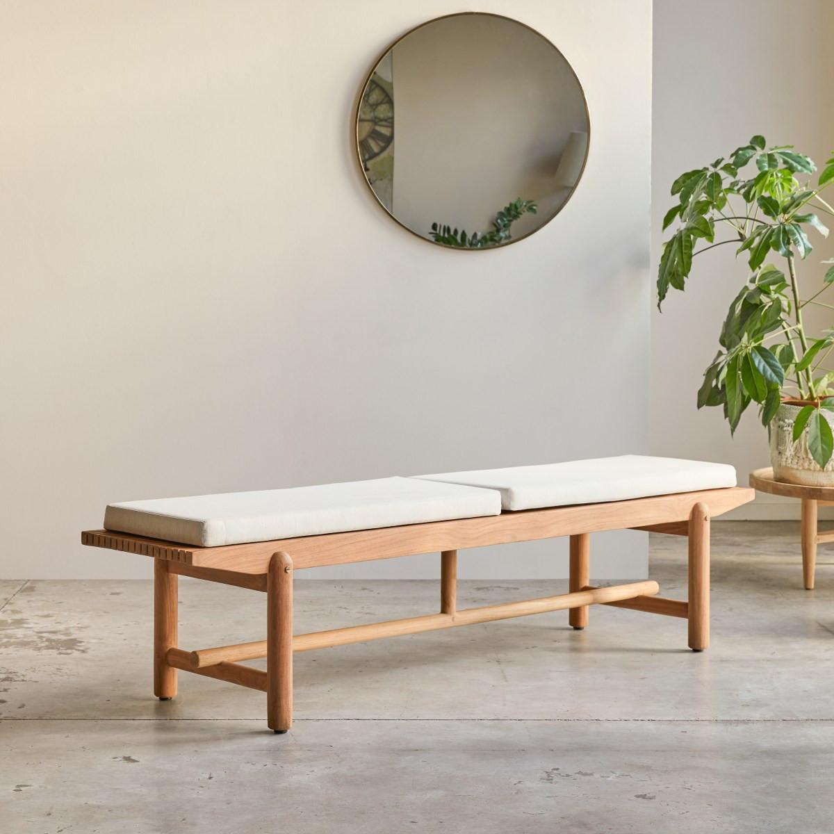 Tikamoon Bank aus massivem Teak Fado