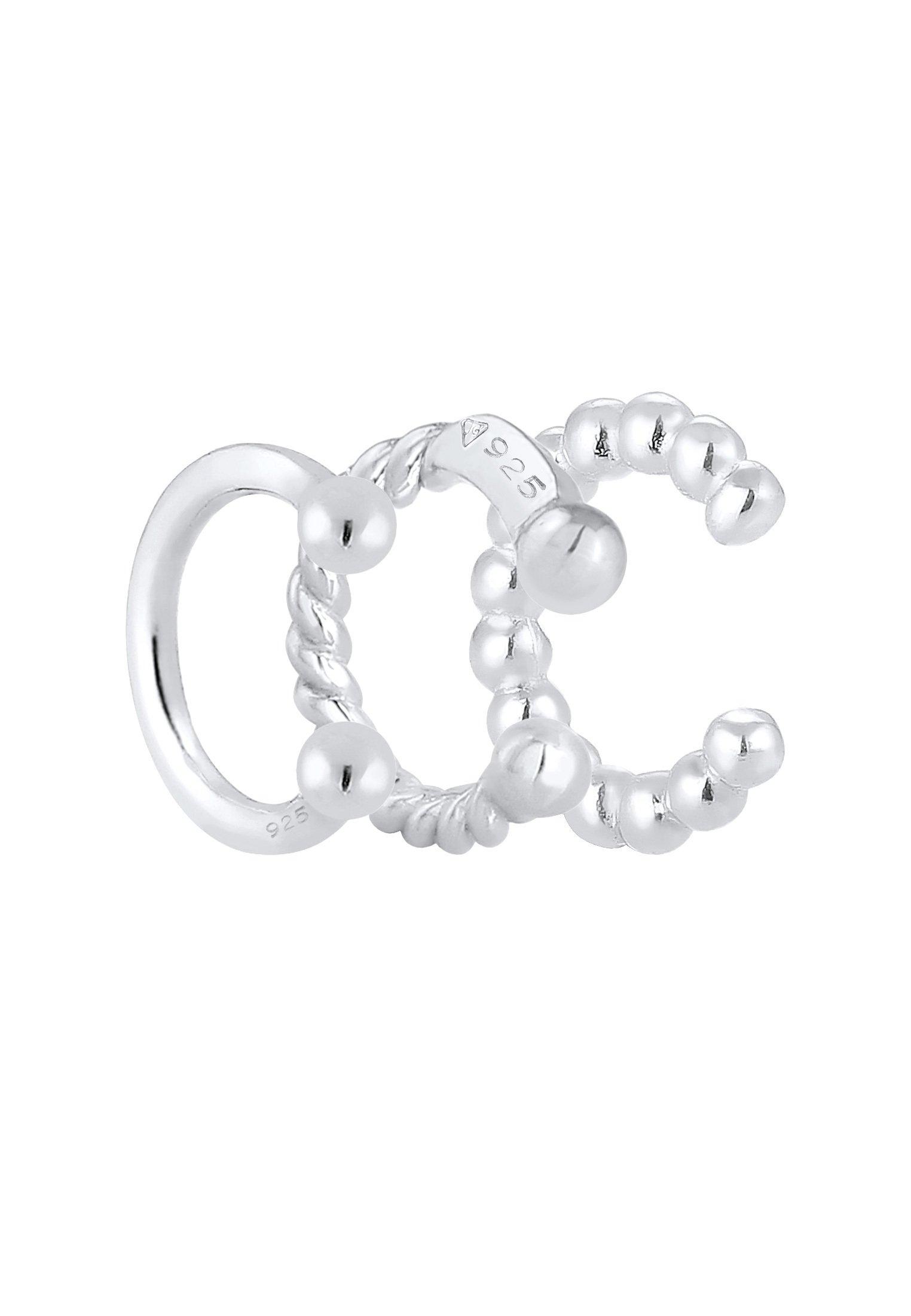 Elli Ohrringe Earcuff 3Er Set Kugel Geo Minimal