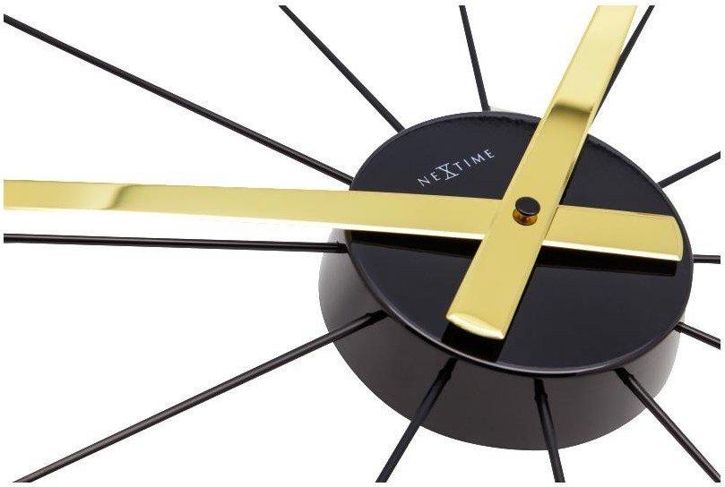 NeXtime Wanduhr Plug Inn Ø 58 cm Gold