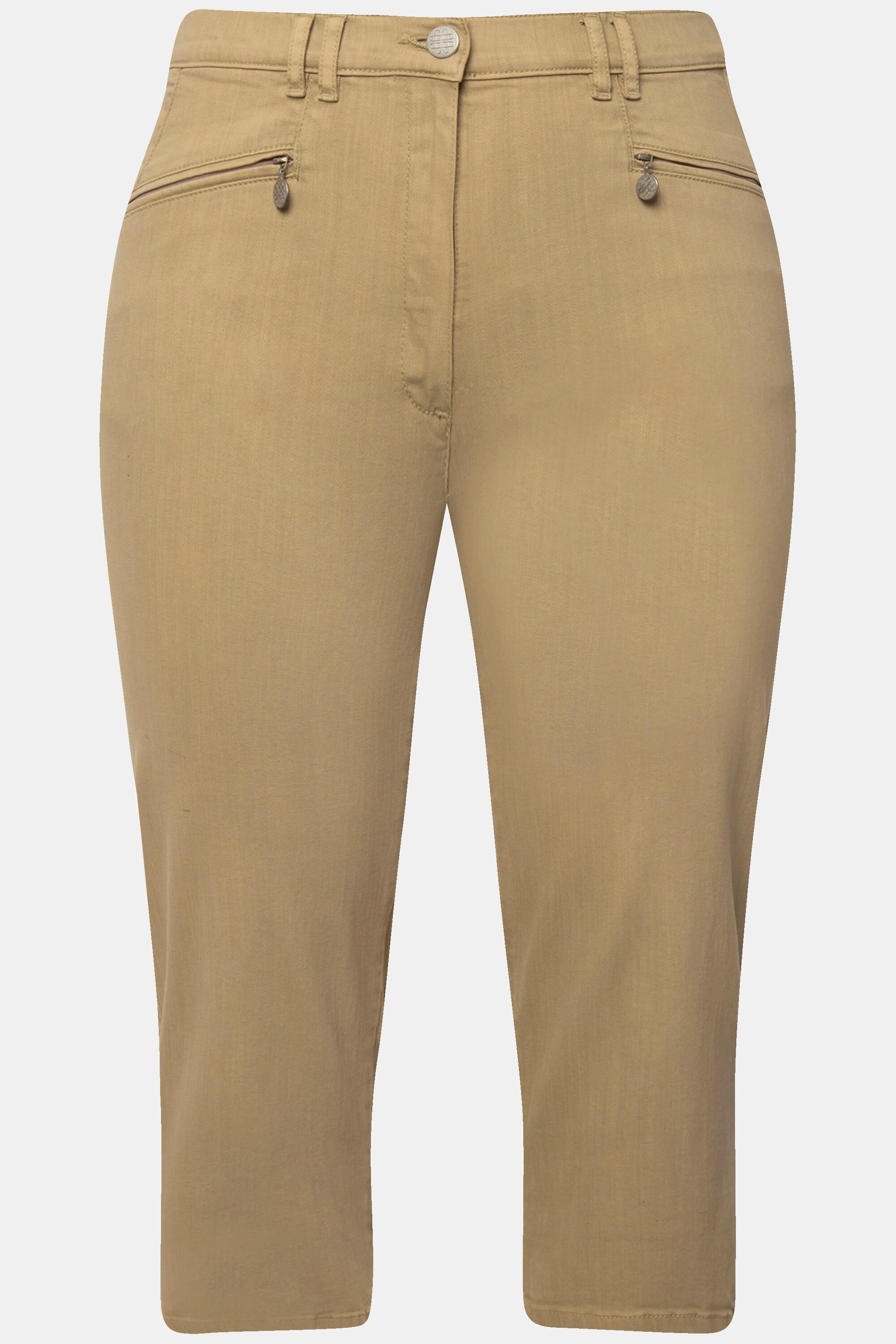 Ulla Popken Mony 7/8 Stretchhose mit Zipptaschen