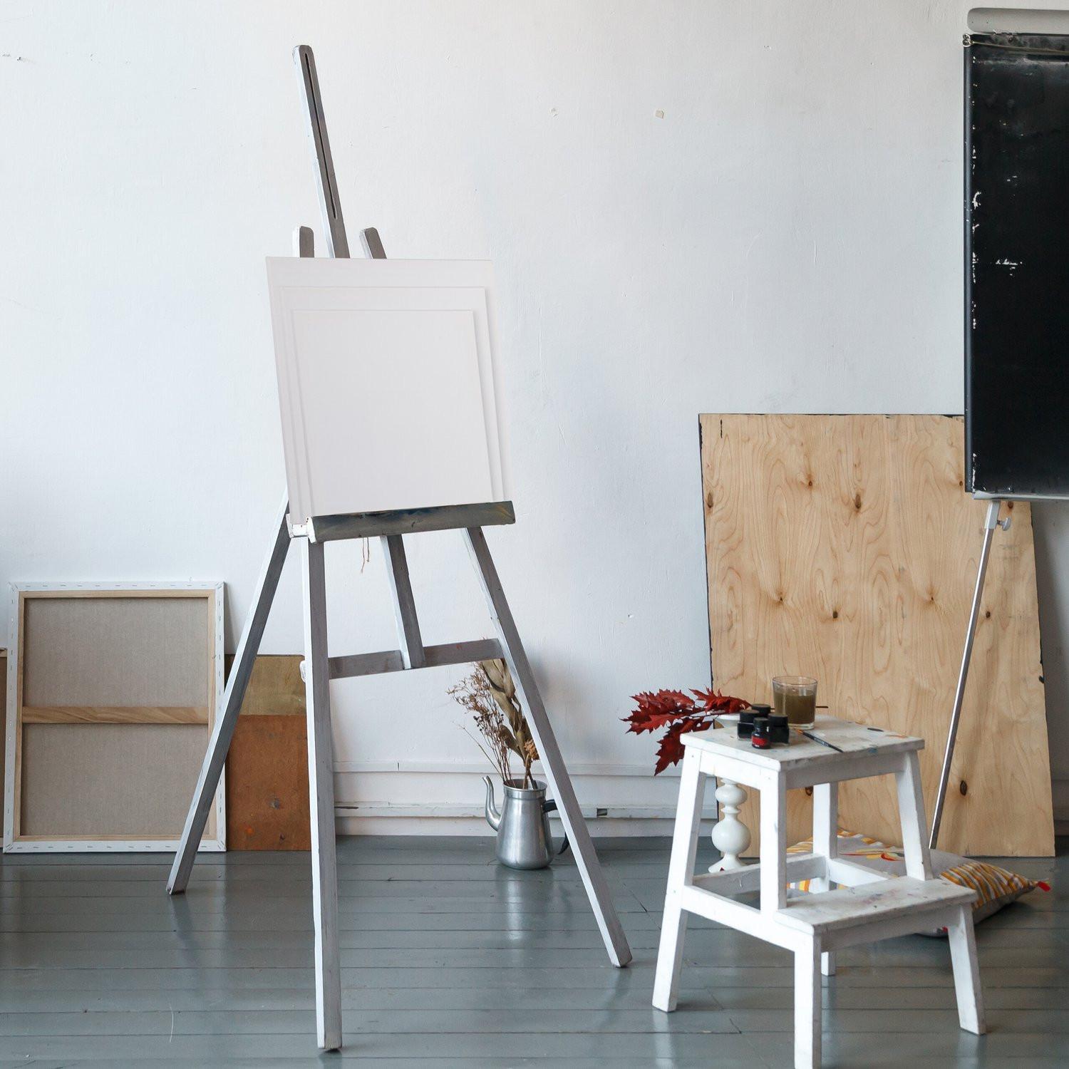 B2X Quadratisches Leinwandset mit 16 Stück