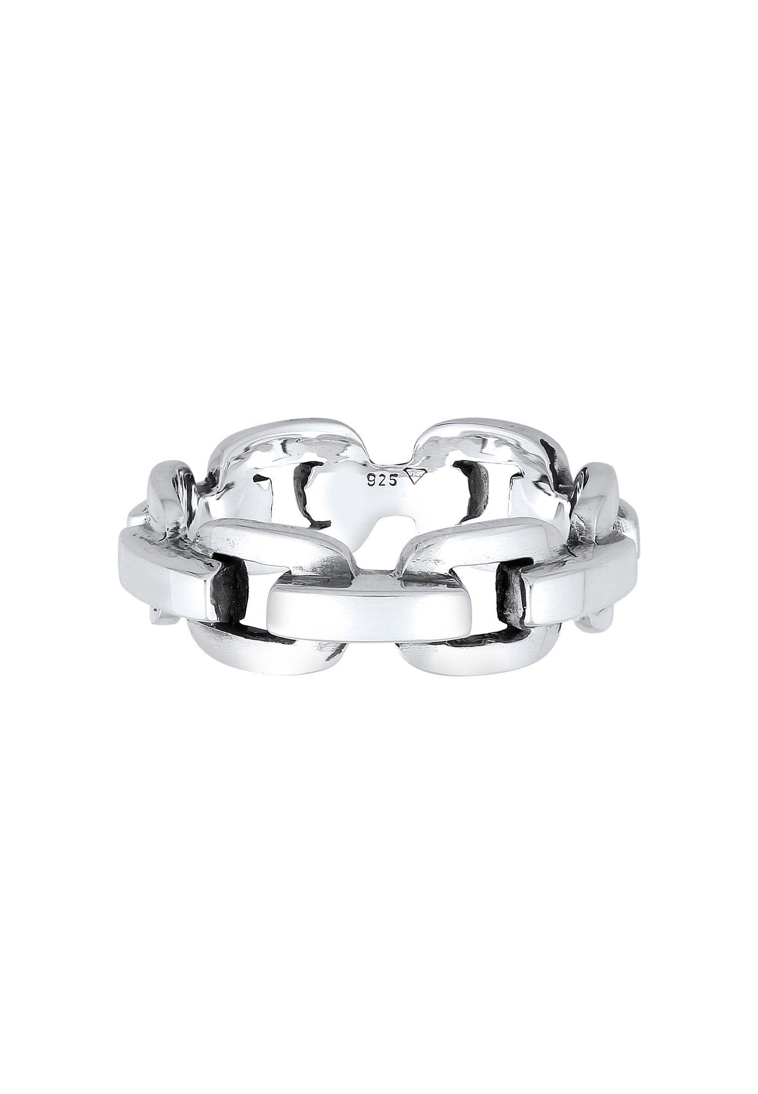 Kuzzoi Ring Anker Kettenring Trend 925 Silber