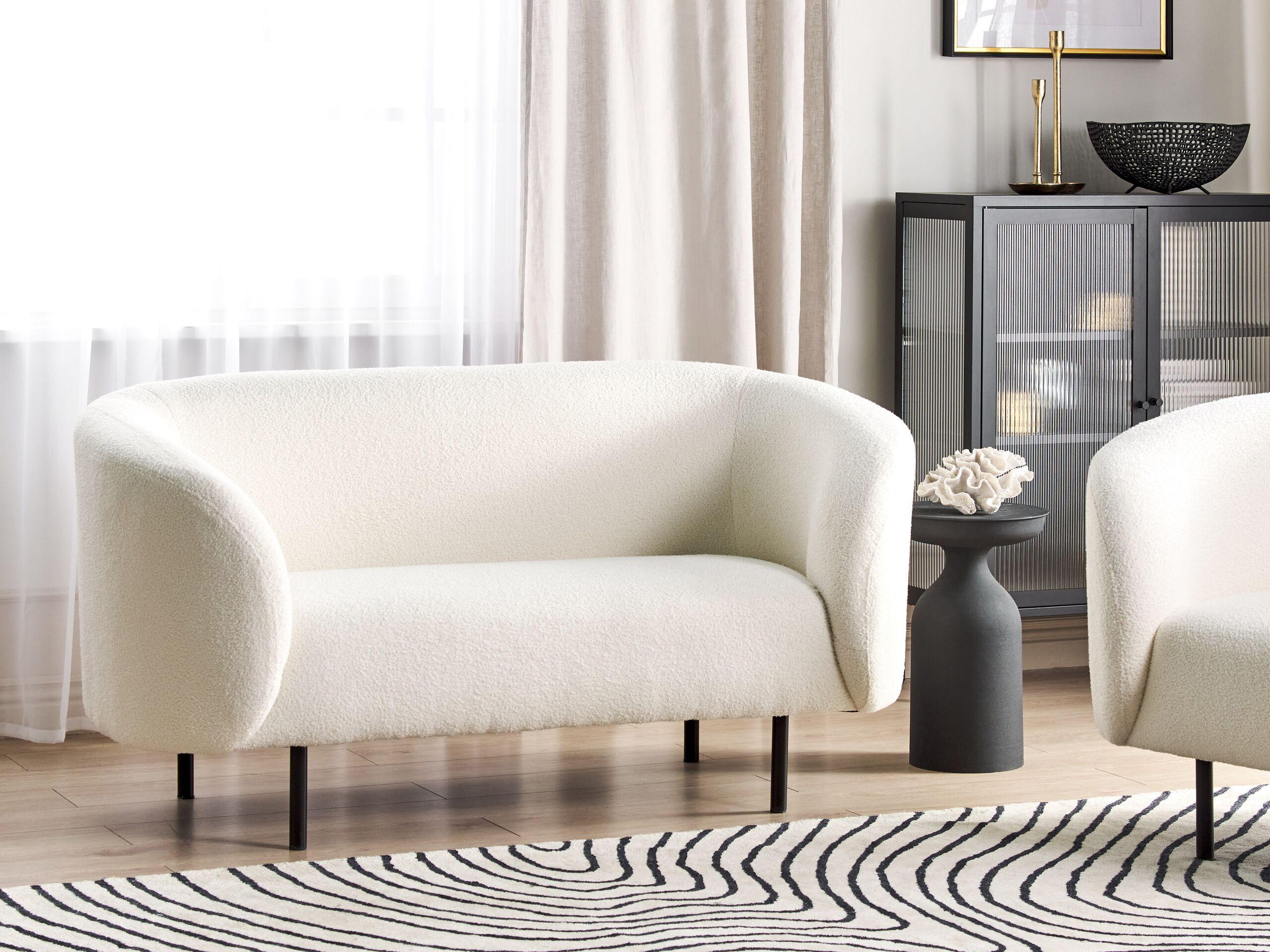 Beliani 2 Sitzer Sofa aus Bouclé Klassisch LOEN