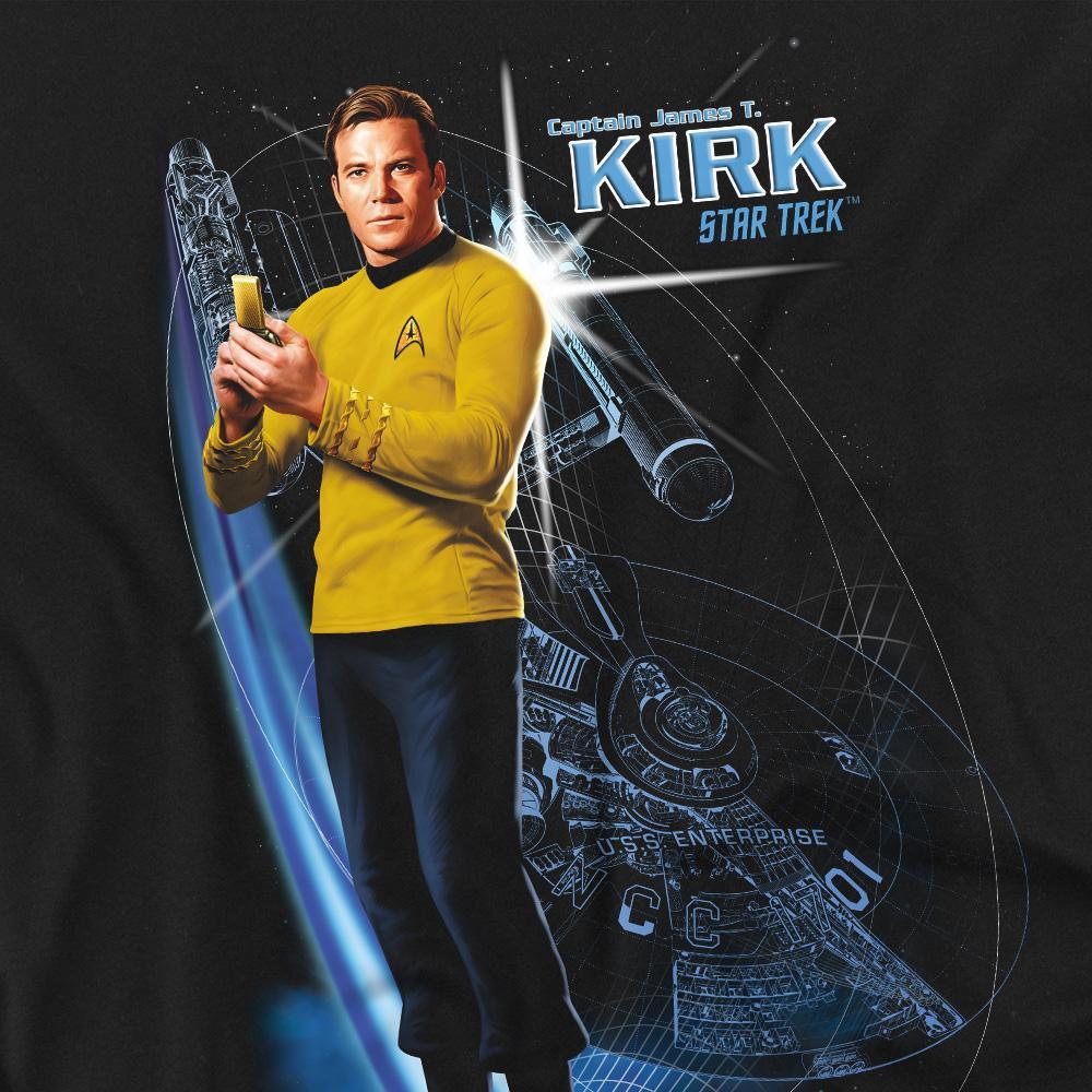 Star Trek Galactic Print Kurzarm T-Shirt