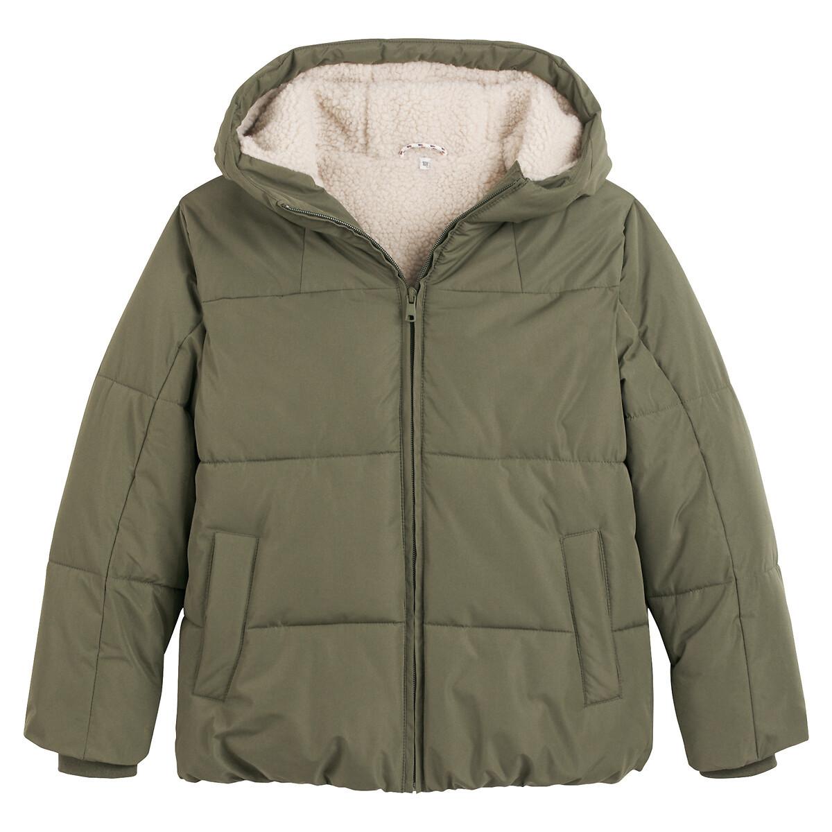 La Redoute Collections Gesteppte Winterjacke mit Kapuze und Teddyfleece-Futter