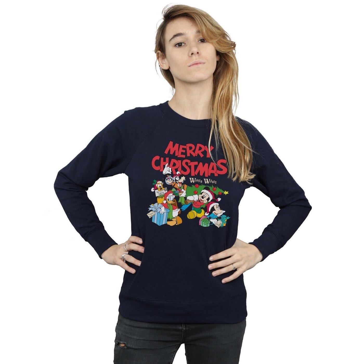 Disney Mickey Mouse And FriendsWinter Wishes Sweatshirt