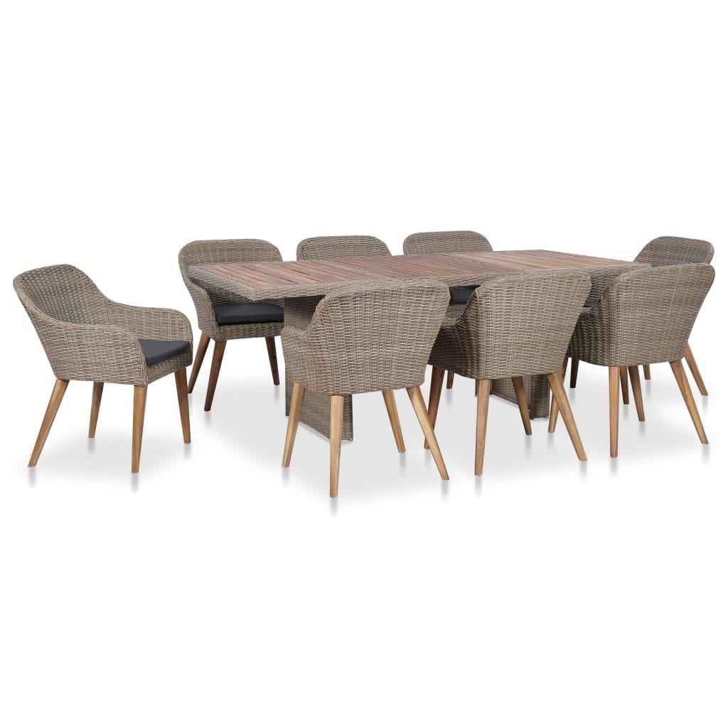 VidaXL Gartenmöbel-set poly-rattan