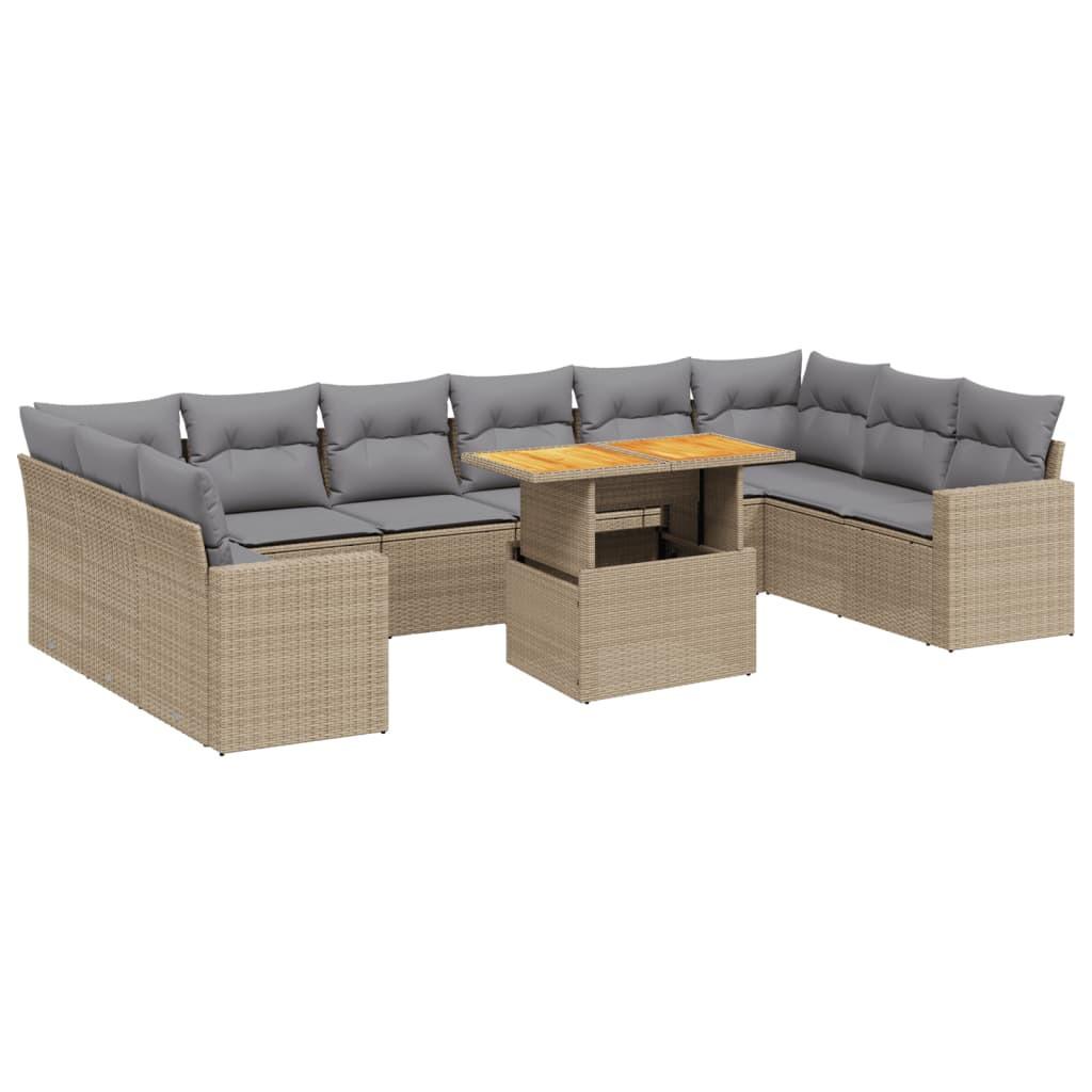VidaXL Garten sofagarnitur poly-rattan