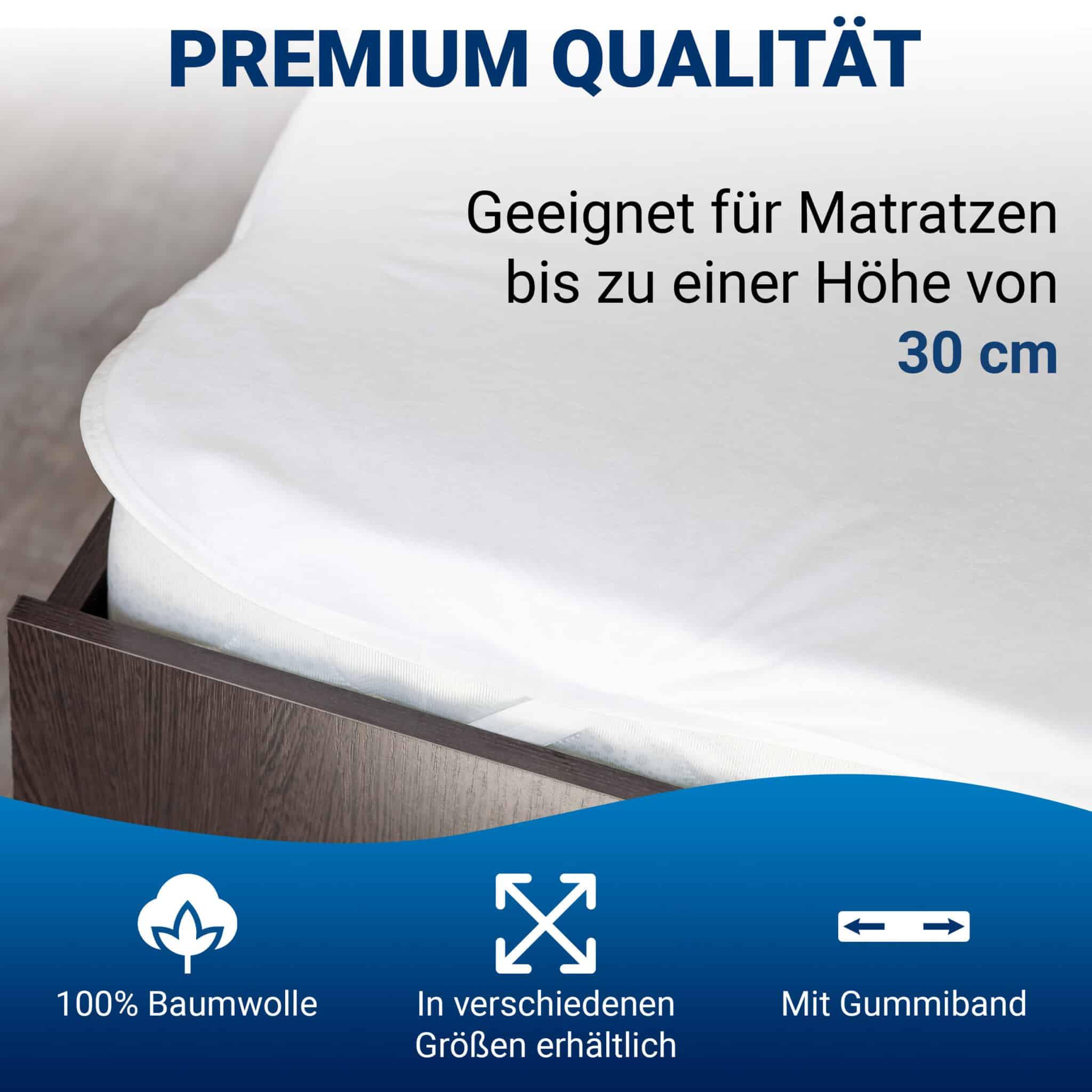 Mara Vital Matratzenschoner Matratzenschutz Matratzenauflage atmungsaktiv und saugstark