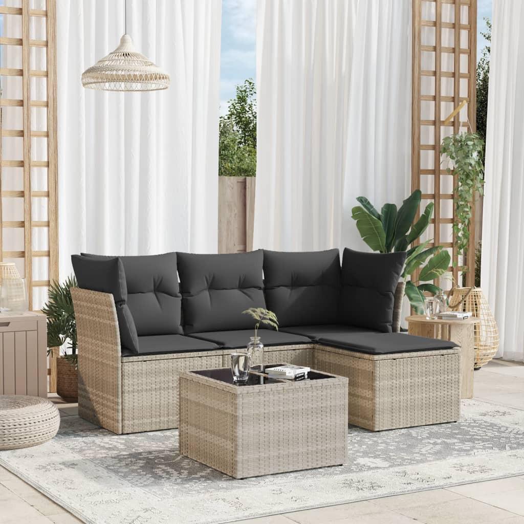 VidaXL Garten sofagarnitur poly-rattan