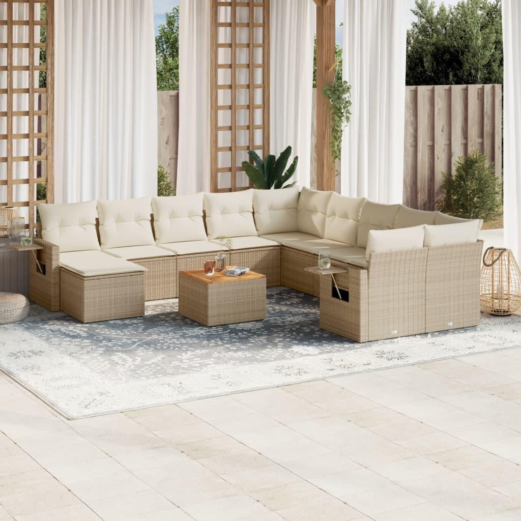 VidaXL Garten sofagarnitur poly-rattan