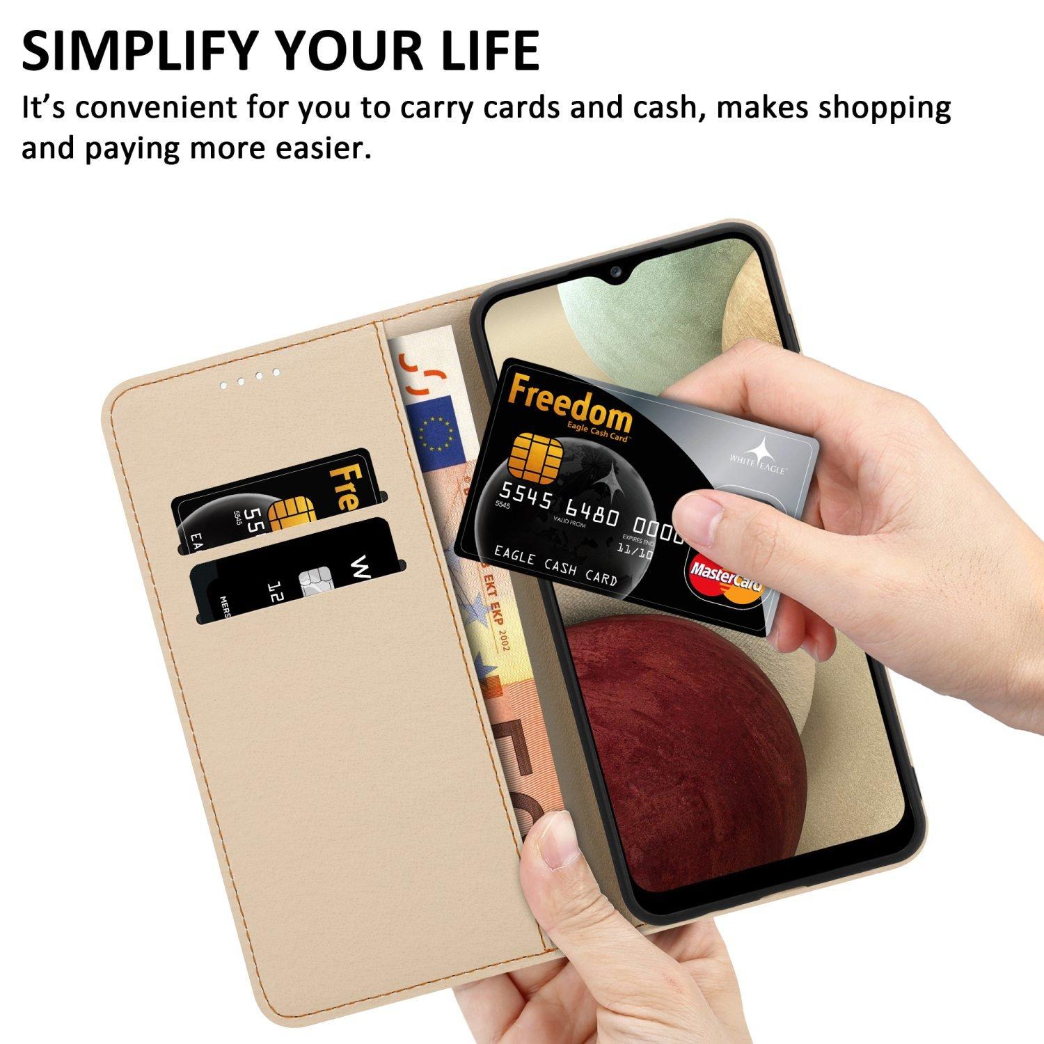 Cadorabo Hülle für Samsung Galaxy A12 M12 Kartenfach