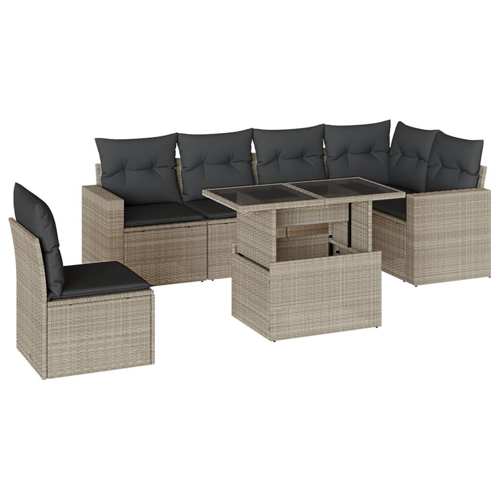 VidaXL Garten sofagarnitur poly-rattan