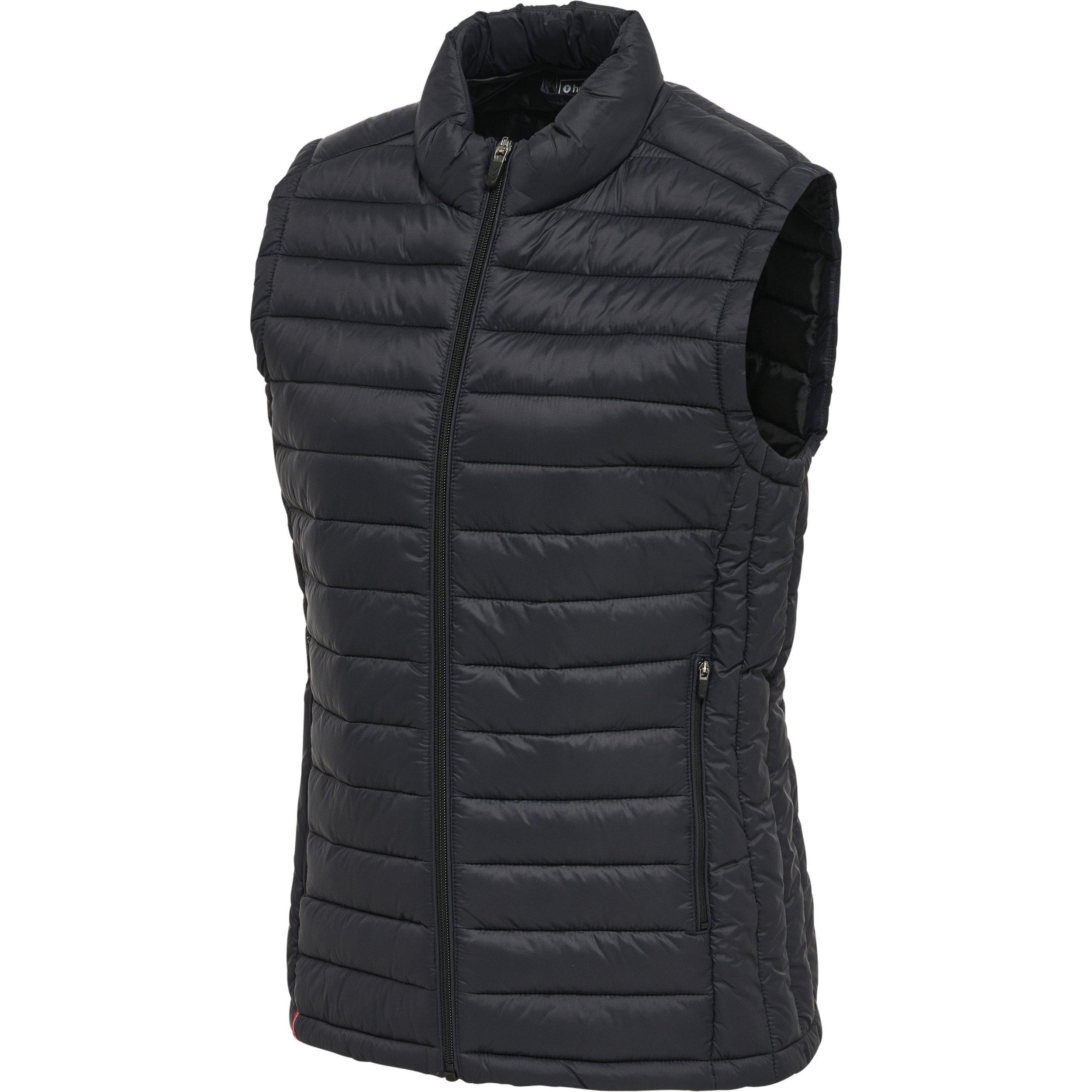 Hummel ärmelloe daunenjacke damen red