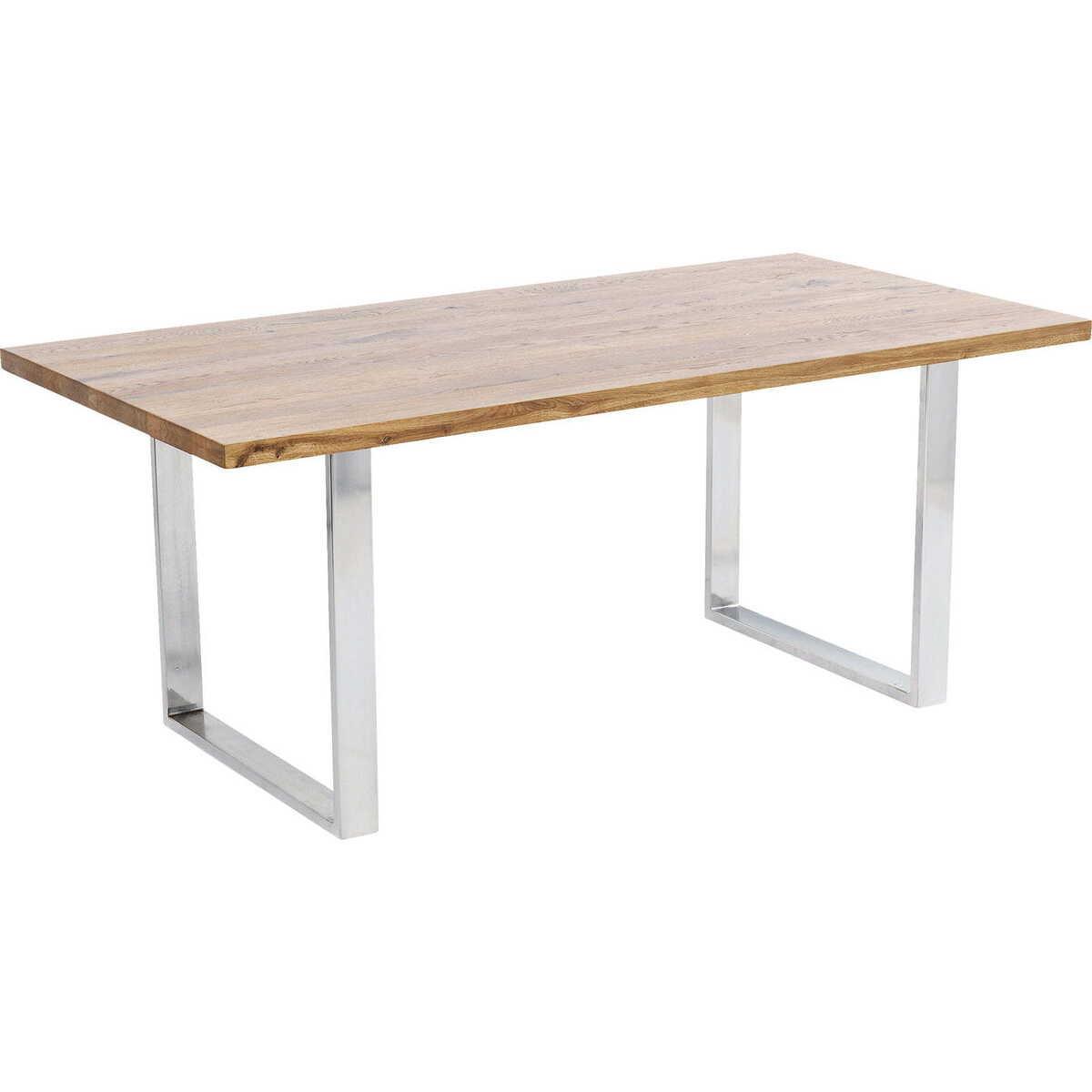 KARE Design Tisch Jackie Eiche Chrom 160x80