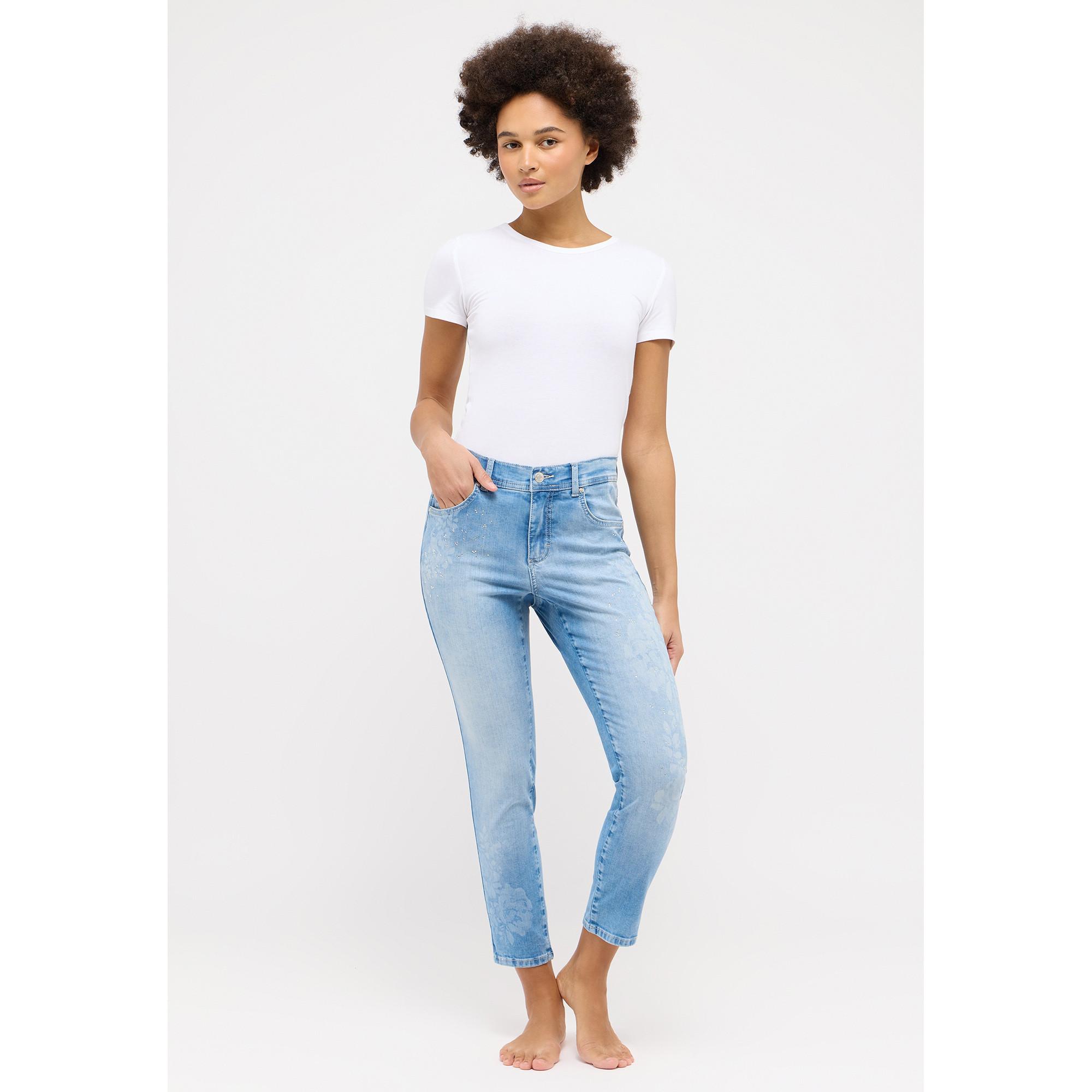 ANGELS Ornella Bloom Floral Slim Fit Jeans