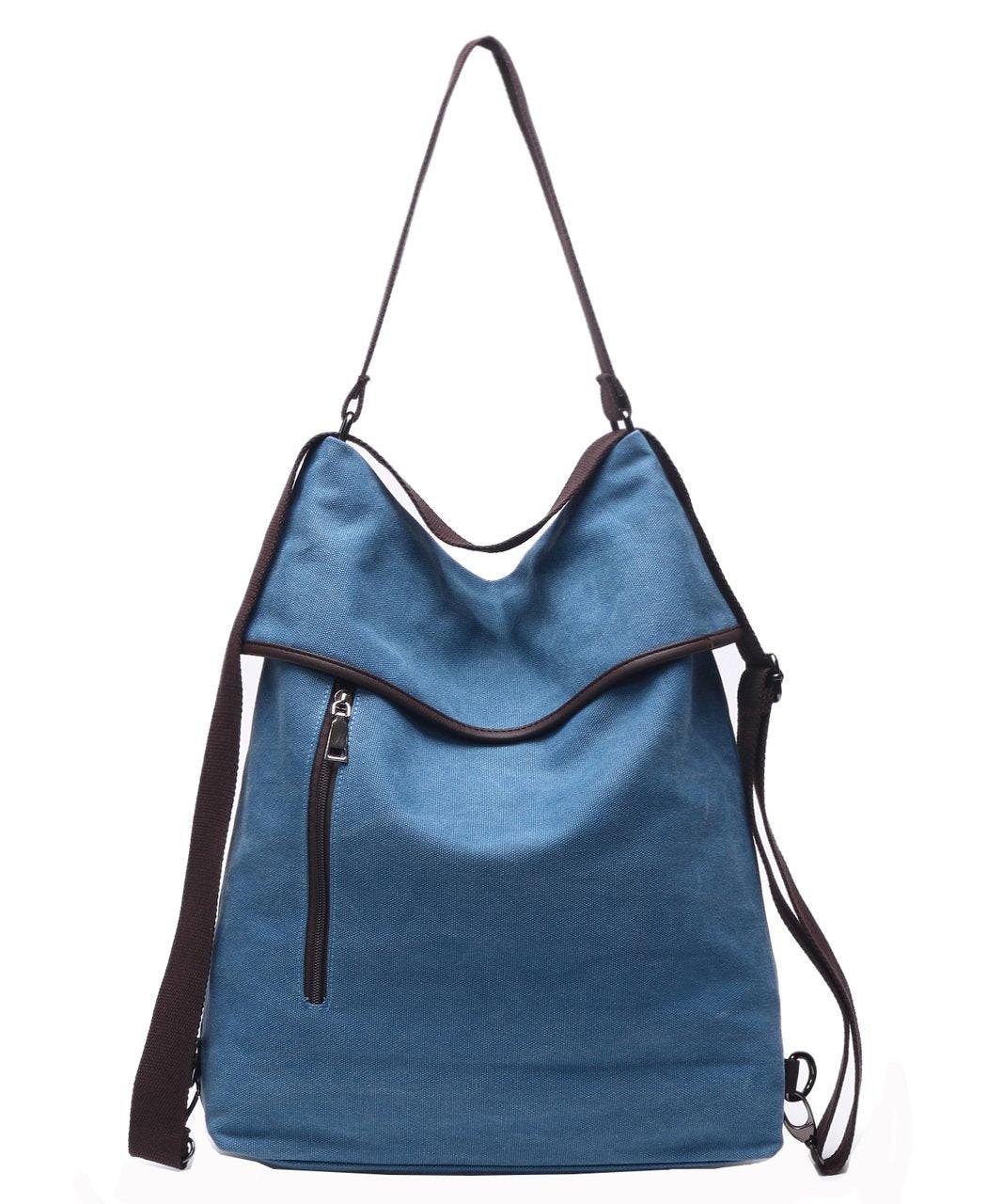 Only-bags.store Canvas Umhängetasche Rucksack Handtasche Vintage Umhängetasche Anti-Diebstahl Hobo Tasche für den Alltag Büro Schule outing