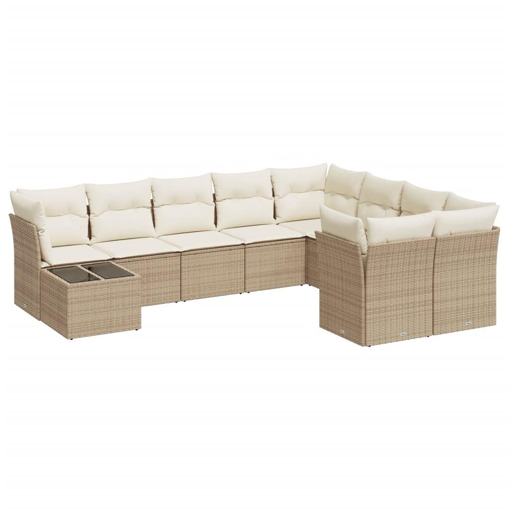 VidaXL Garten sofagarnitur poly-rattan