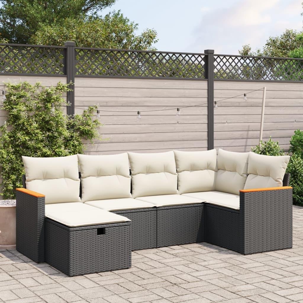 VidaXL Garten sofagarnitur poly-rattan