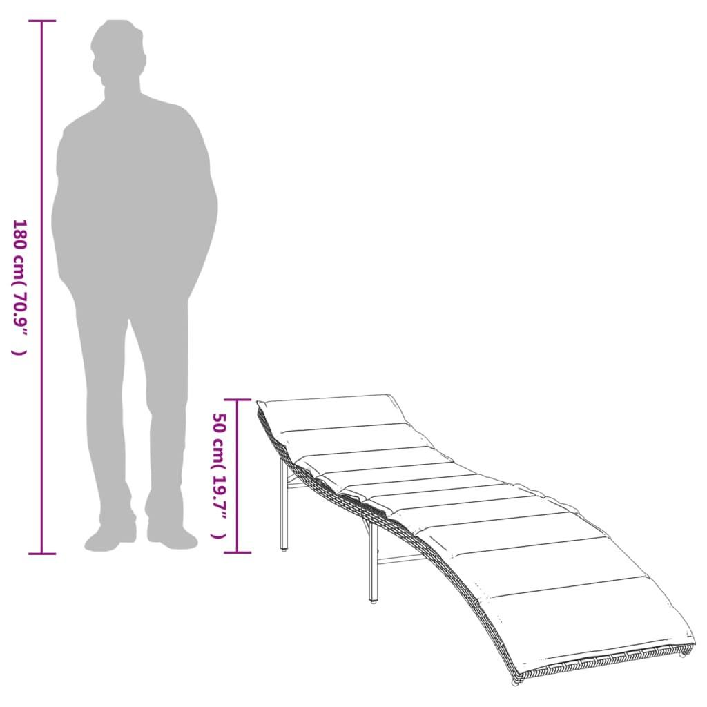 VidaXL Sonnenliege poly-rattan