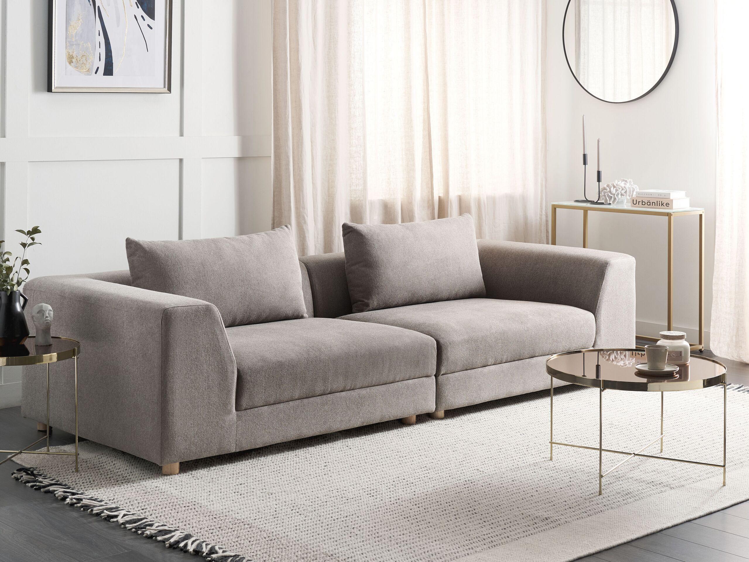 Beliani 3 Sitzer Sofa aus Polyester Modern LERMON