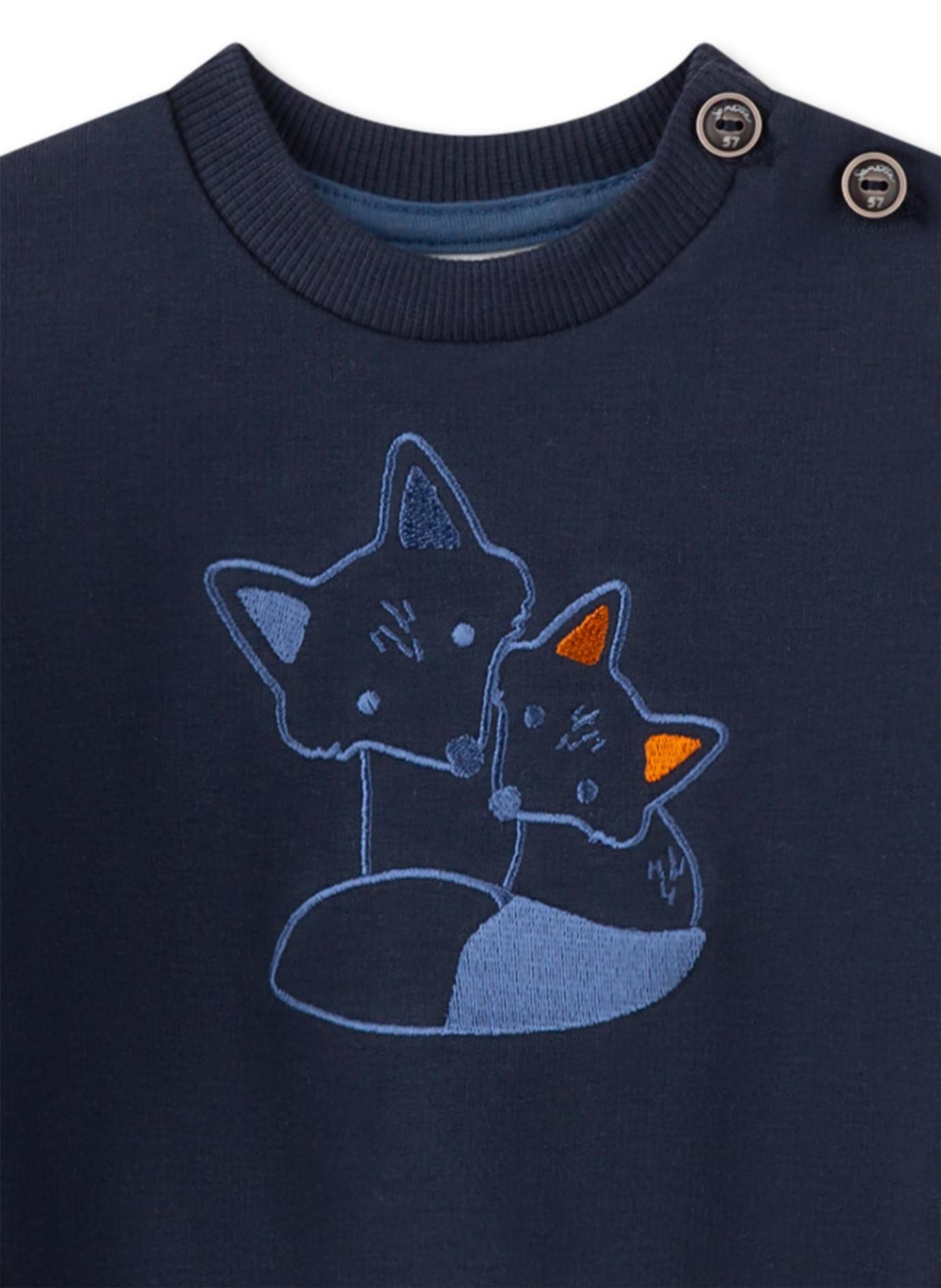 Sanetta Fiftyseven Baby Jungen Sweatshirt Fuchs