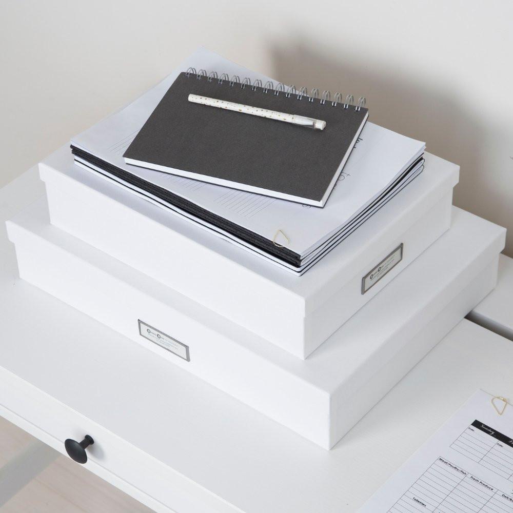 Bigso Box of Sweden SVERKER Aufbewahrungsbox A3 Weiss