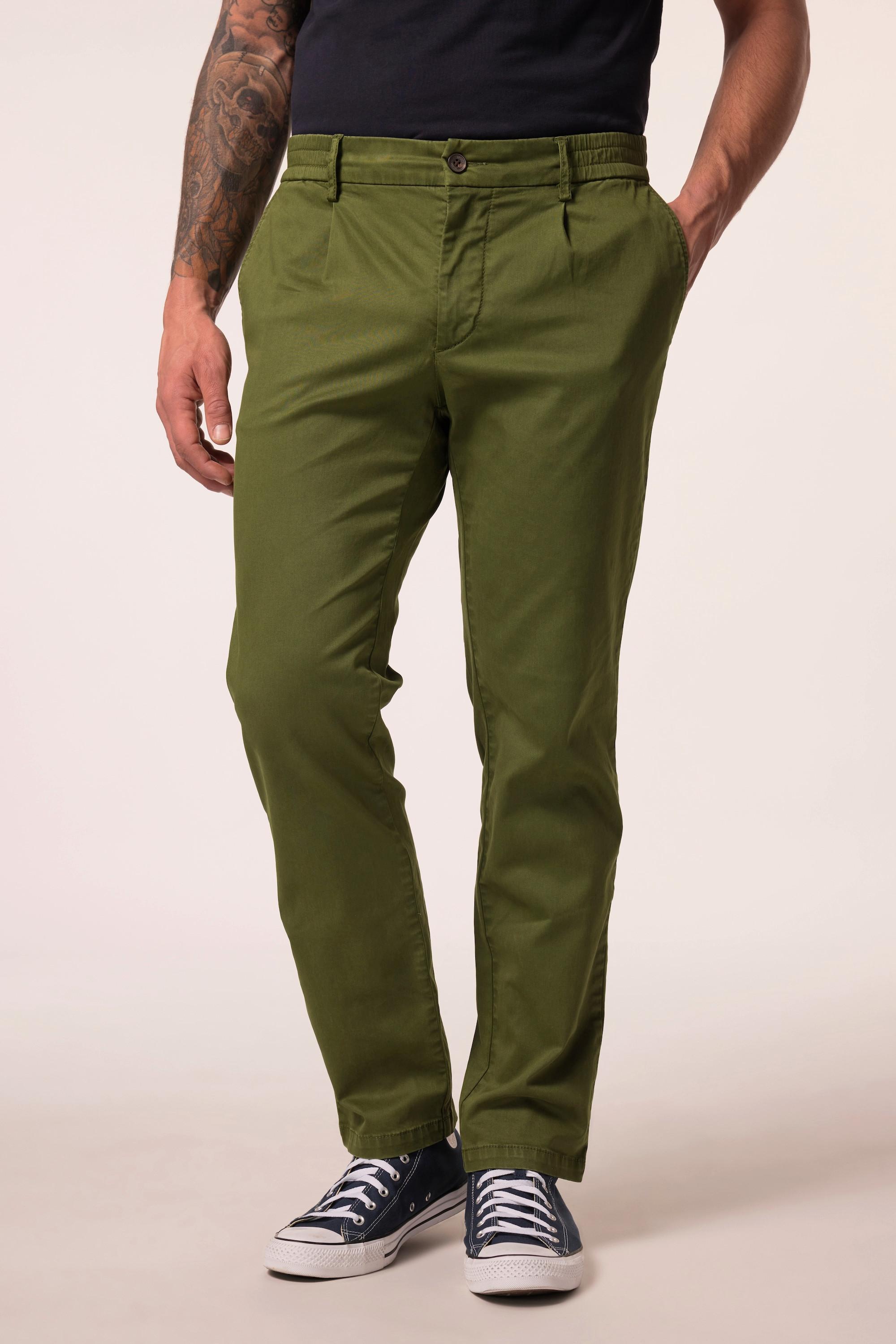 JP1880 Chino FLEXNAMIC Modern Straight Fit mit elastischem Bund und Bundfalte