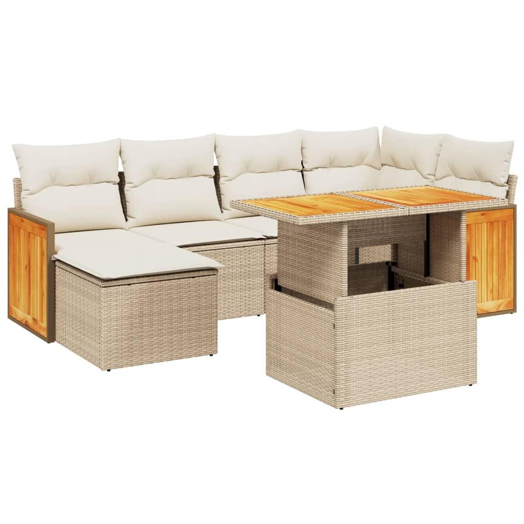 VidaXL Garten sofagarnitur poly-rattan