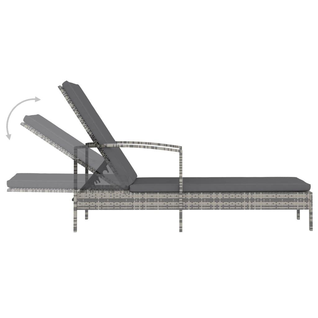 VidaXL Sonnenliege poly-rattan