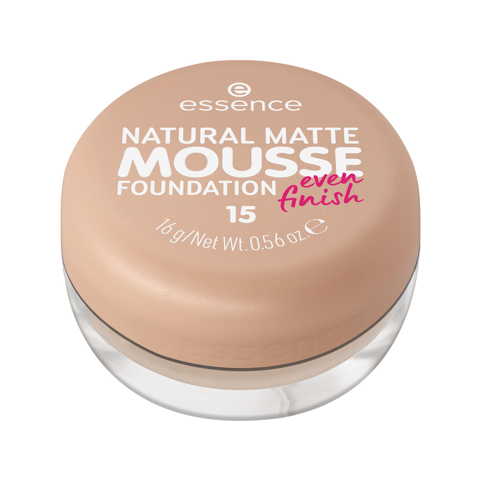 essence essence NATURAL MATTE MOUSSE FOUNDATION 02 Natural Matte Mousse Foundation