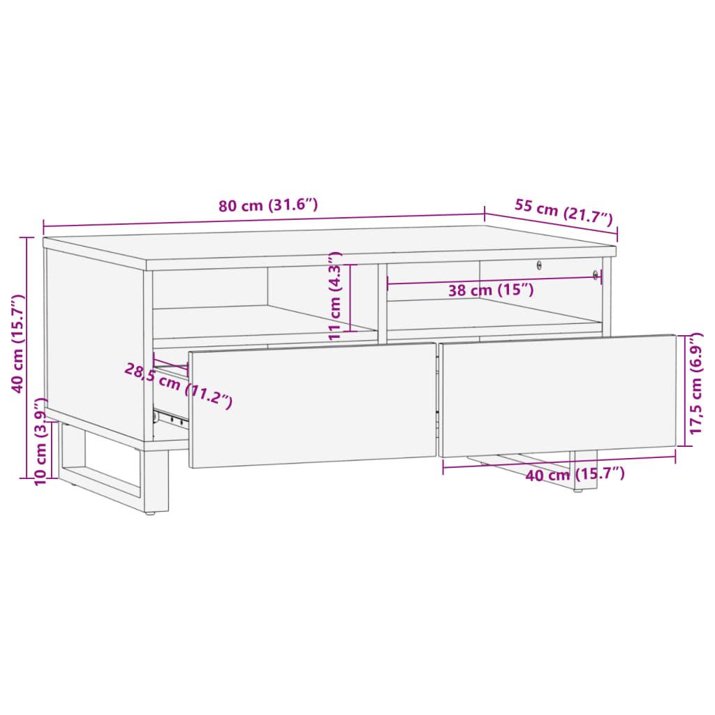 VidaXL Couchtisch mangoholz