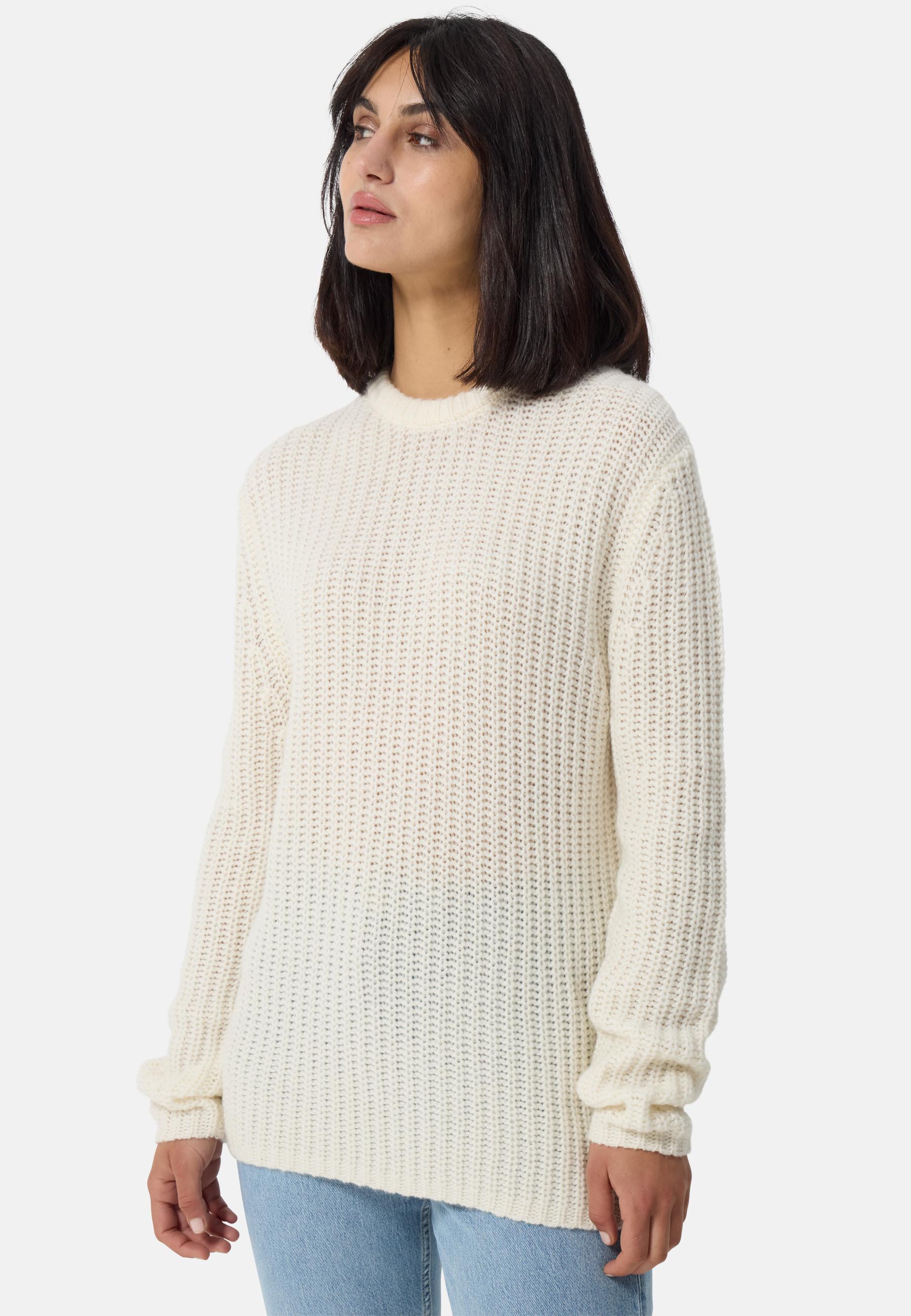 CASH-MERE.CH Grobgestrickter Wolle Kaschmir Rundhals Pullover