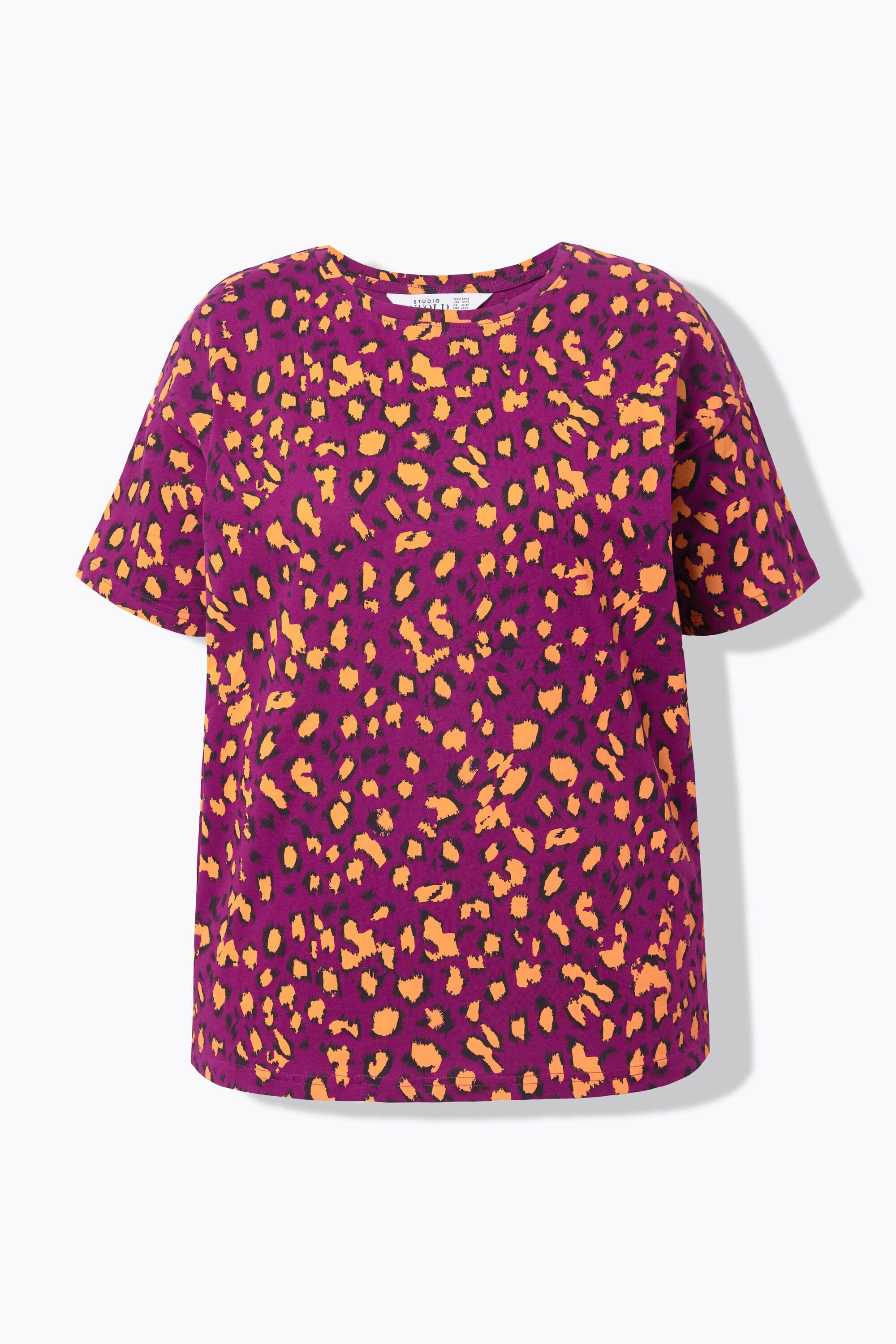 Studio Untold Leopard Print Kurzarm T-Shirt