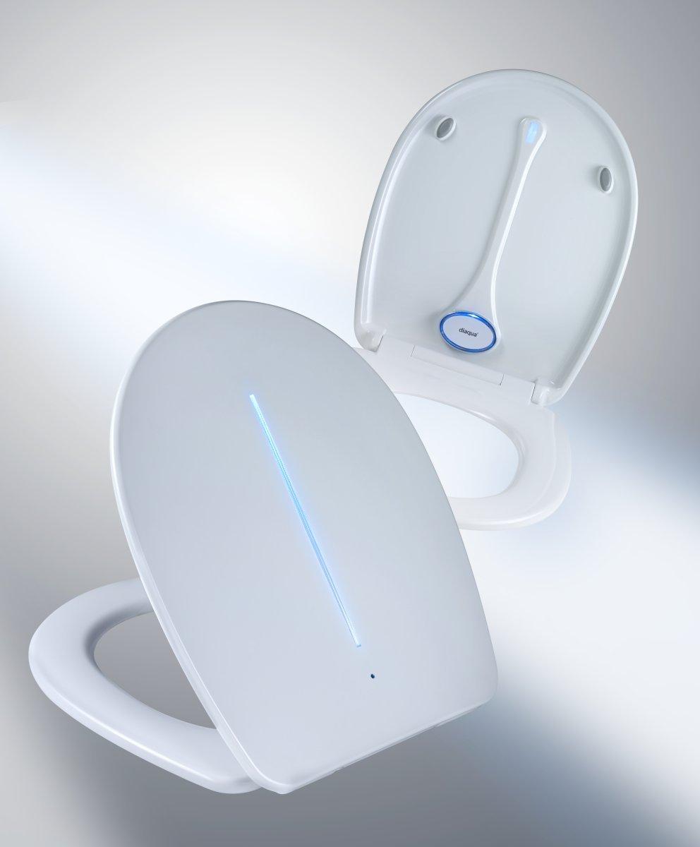 diaqua WC-Sitz Sidney LED Slow Down weiss