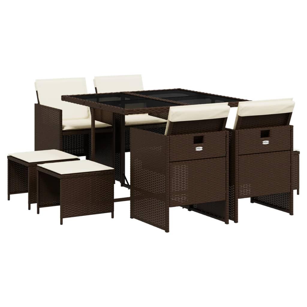 VidaXL Garten essgruppe poly-rattan
