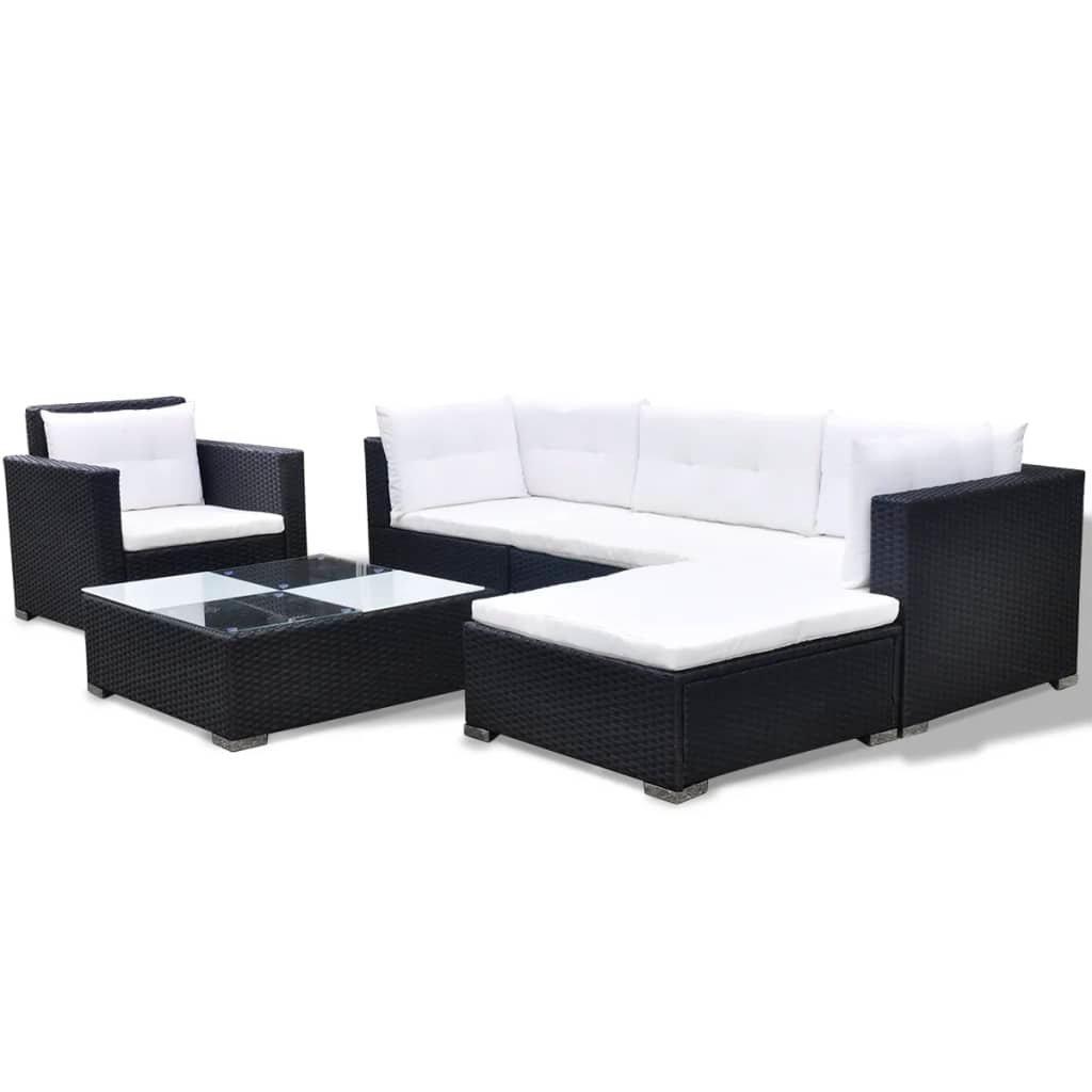VidaXL Gartensofa poly-rattan